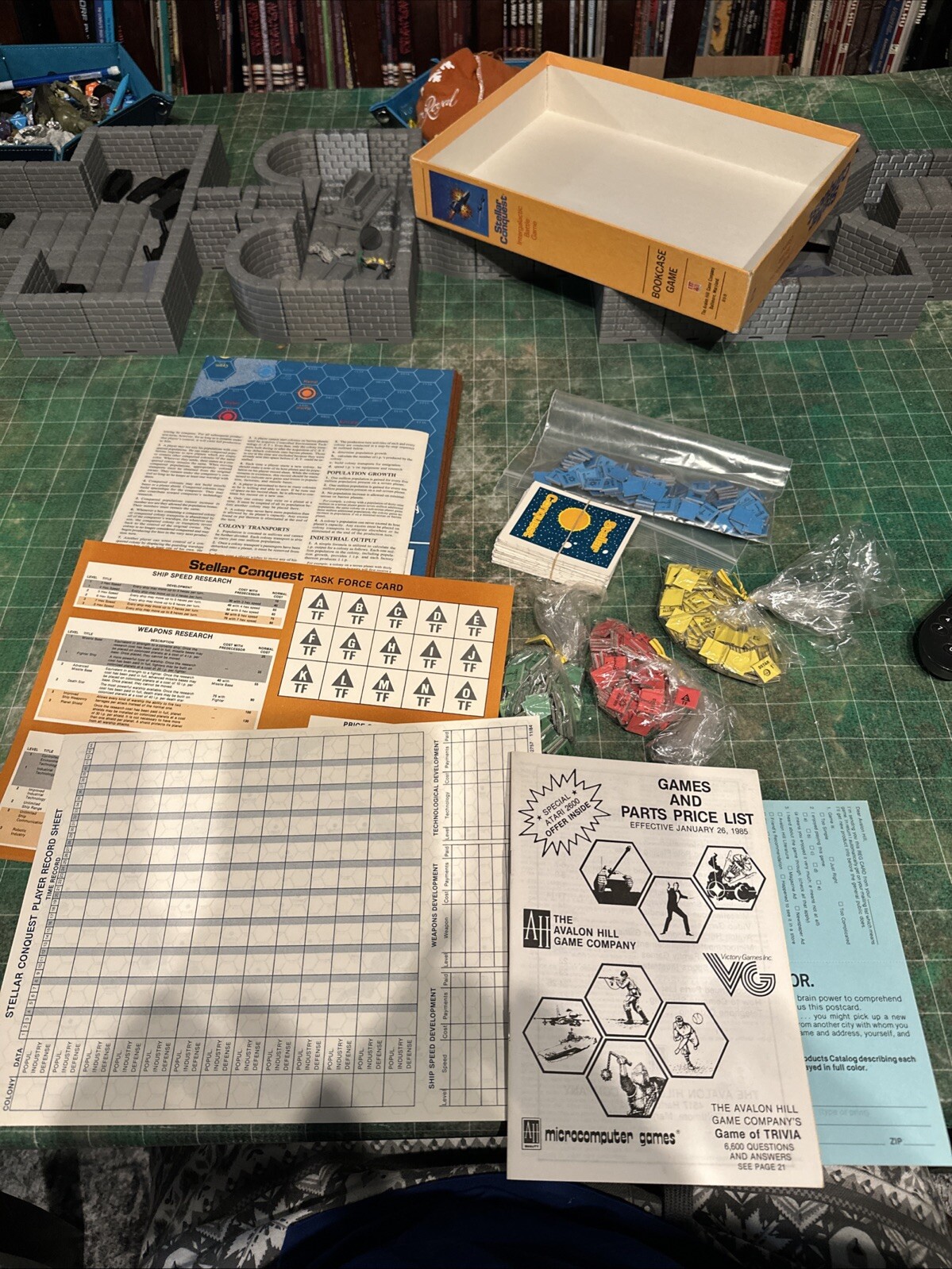 STELLAR CONQUEST Avalon Hill 1984 Board Game COMPLETE