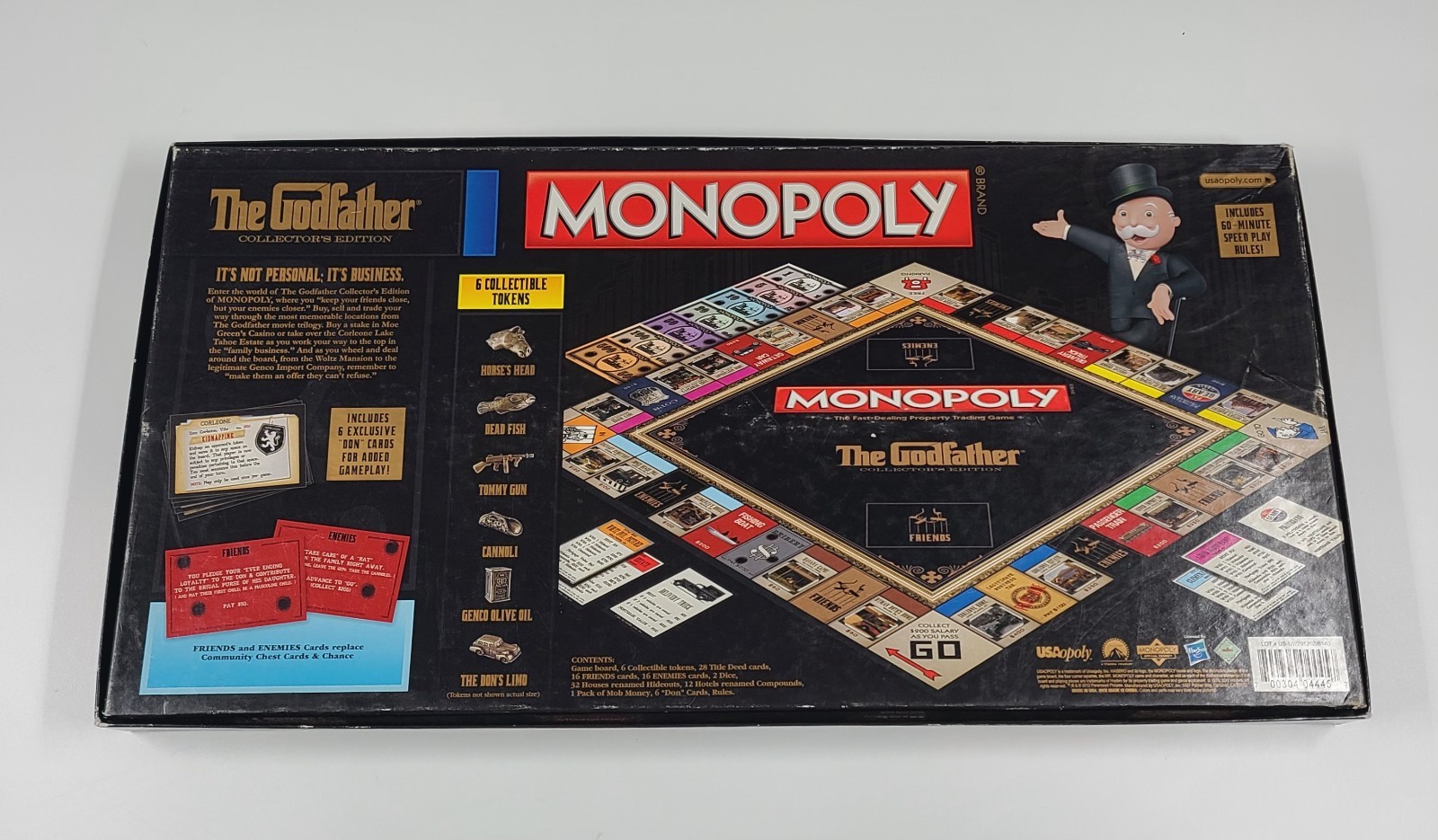 Monopoly The Godfather Collector’s Edition Game: 2012 Complete Set Used