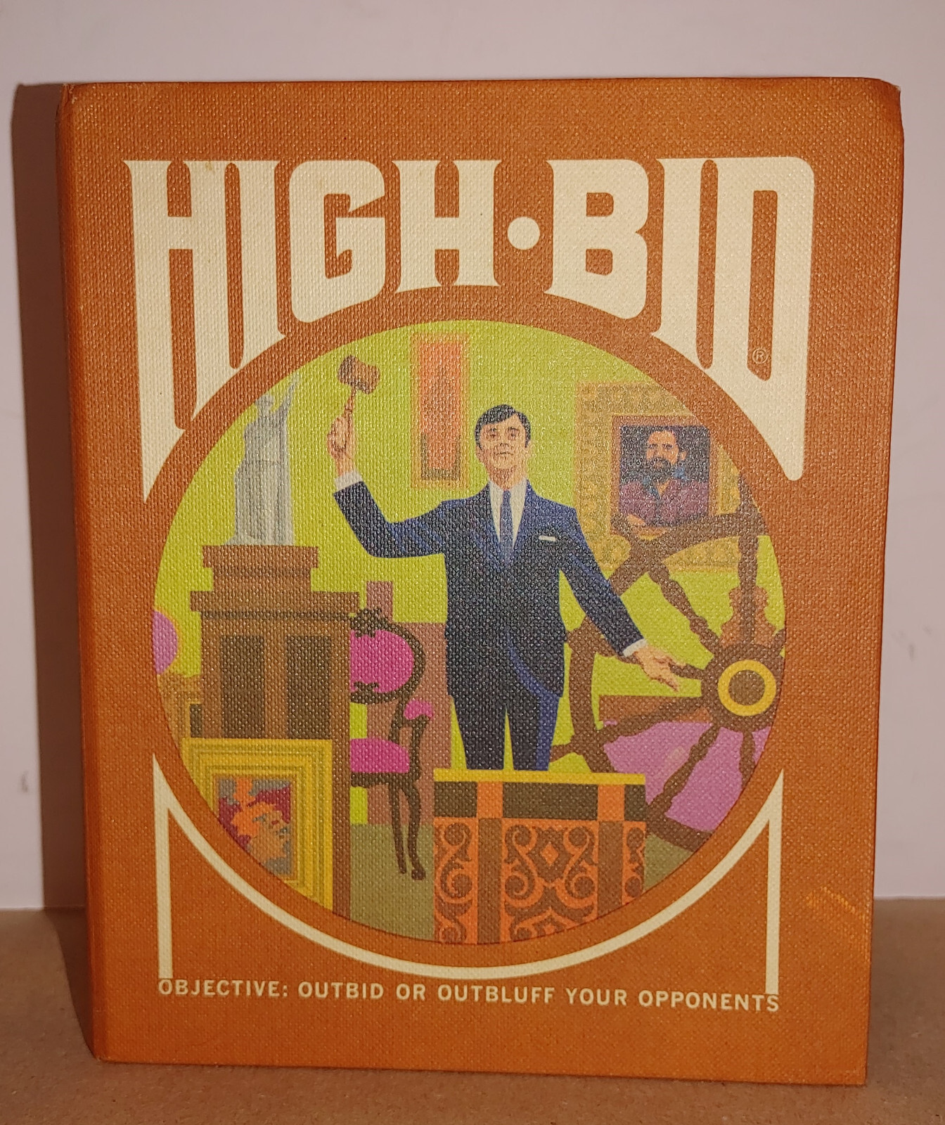 High Bid Art JEWELRY Sterling Auction Card Dice Travel Game 3M 1970 – Complete