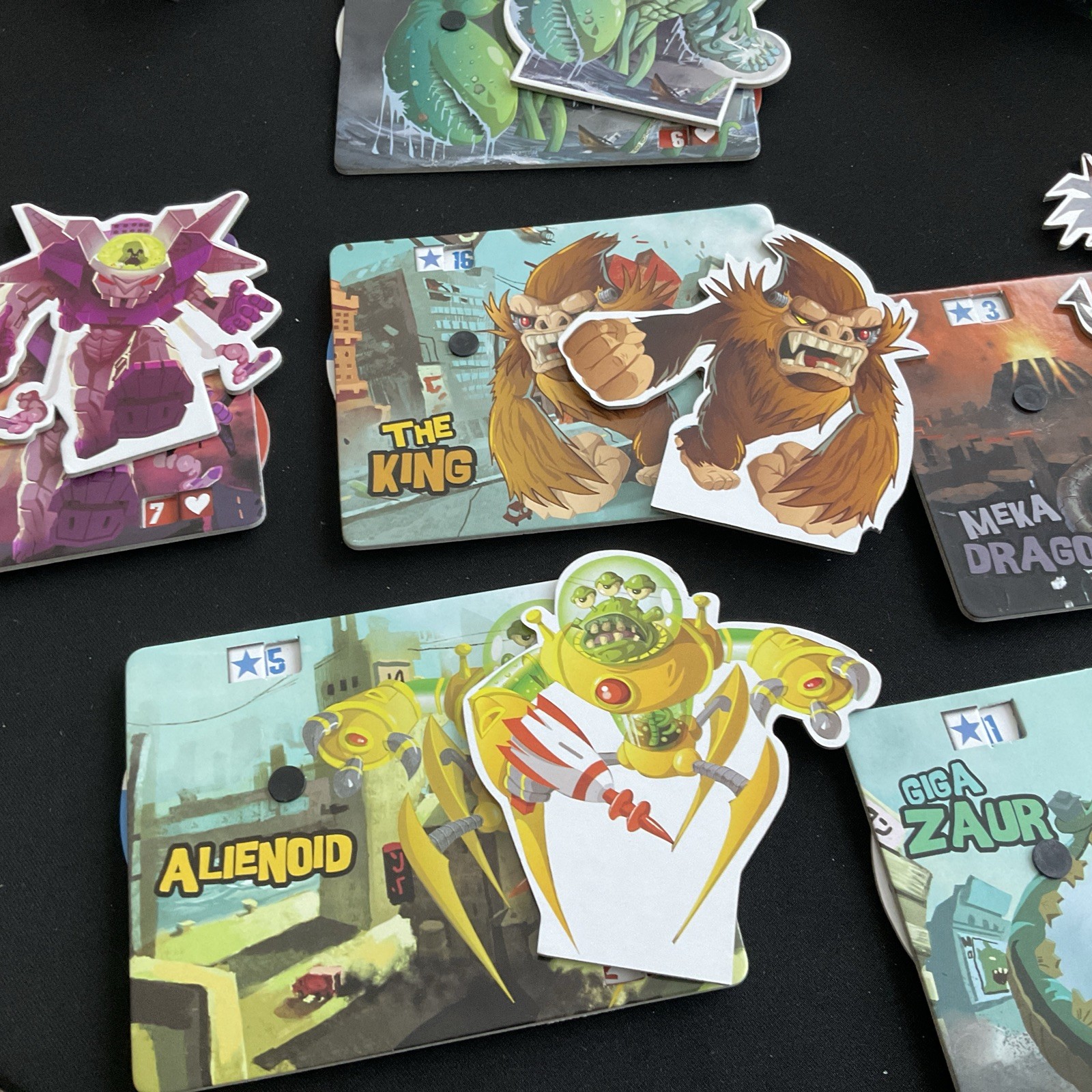 King of Tokyo Board Game with Halloween & Power Up! Expansions & Promo Monsters