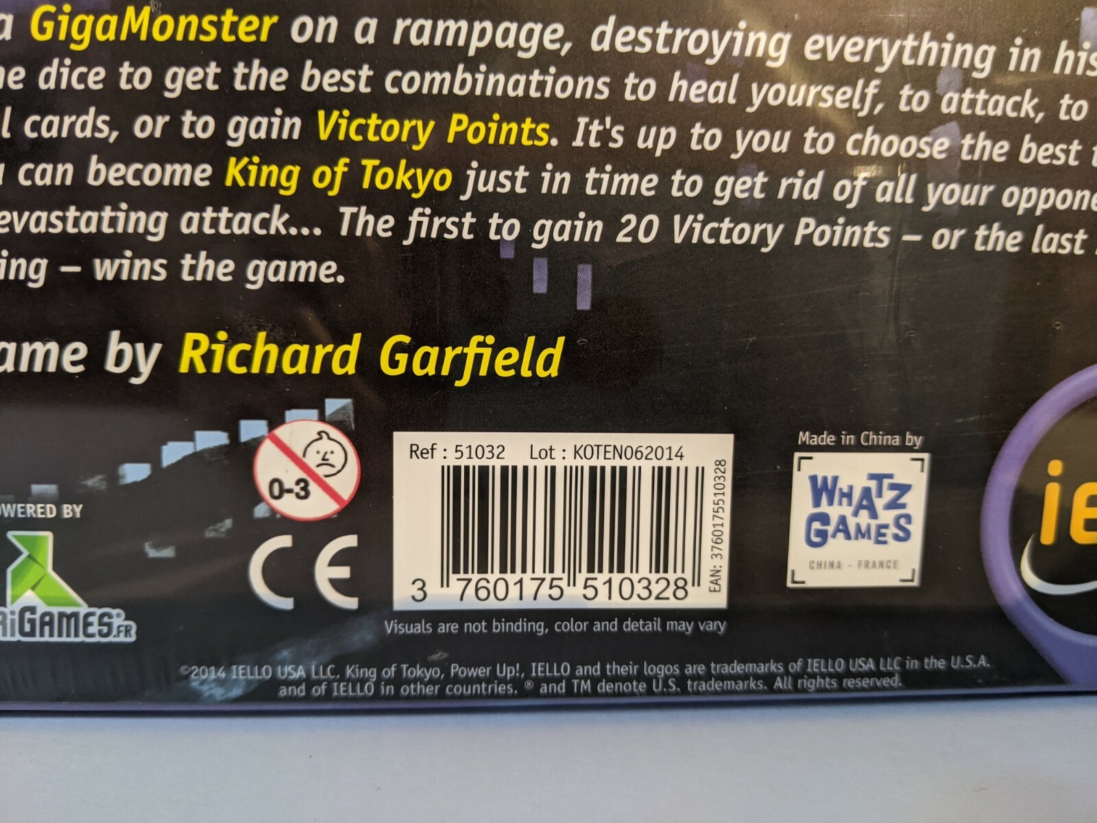 New King of Tokyo Board Game Richard Garfield Award Winning NIB Original Version