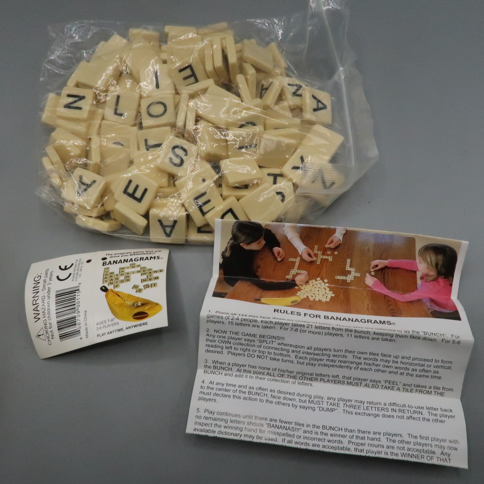 Bananagrams Crossword Family Fun Game Anagram game Ages 7+