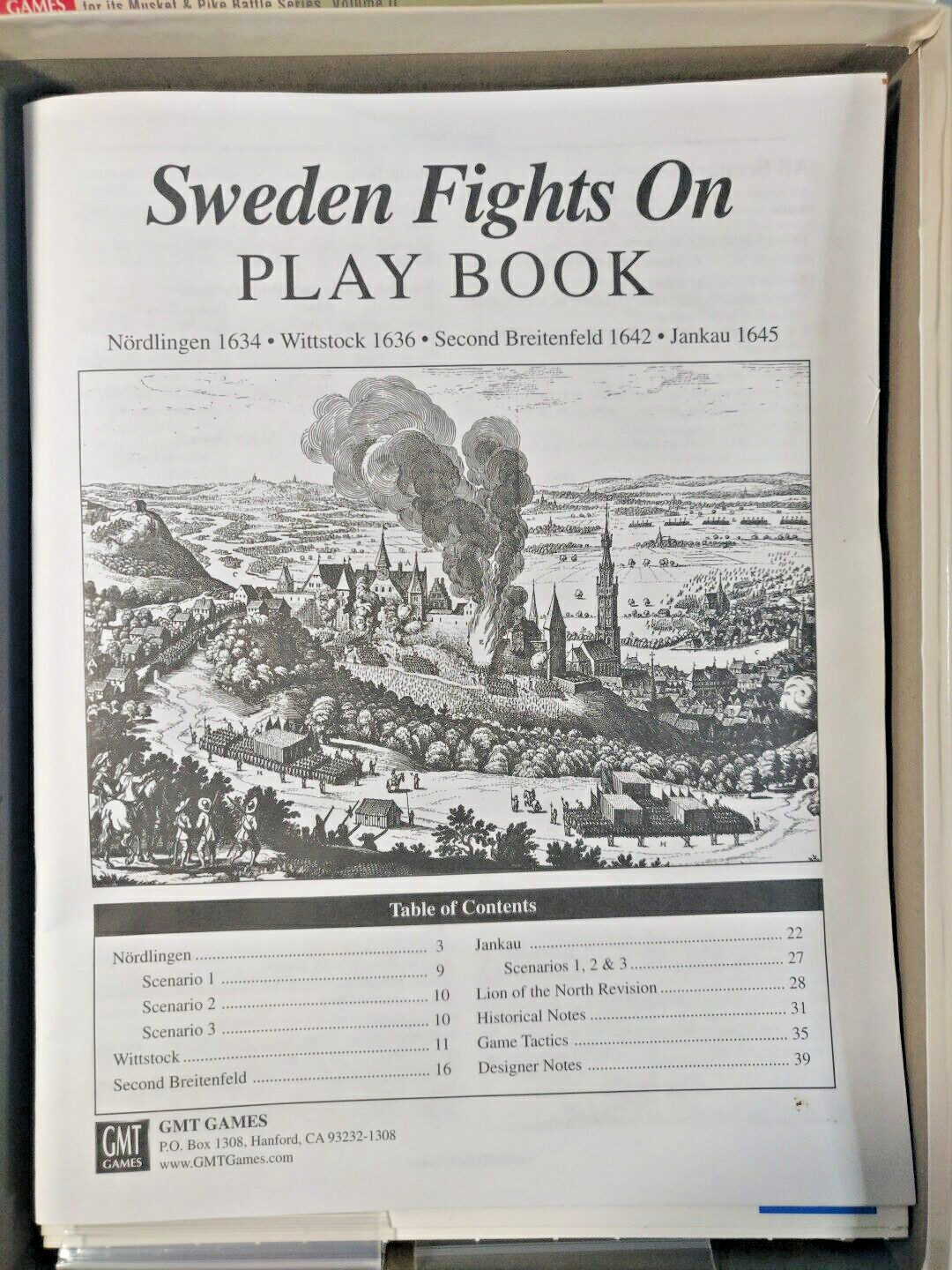 GMT – Sweden Fights On – Musket & Pike, Volume II – unpunched
