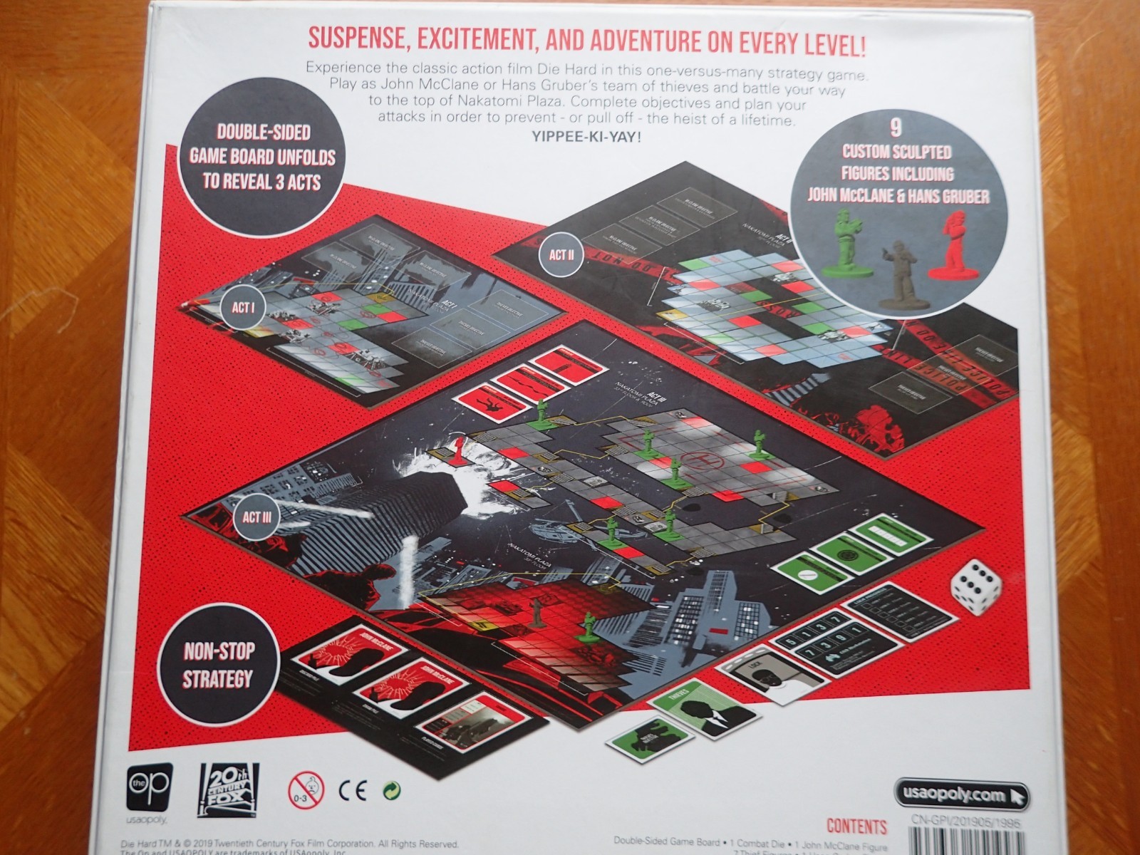 Die Hard The Nakatommi Heist USAOpoly Board game