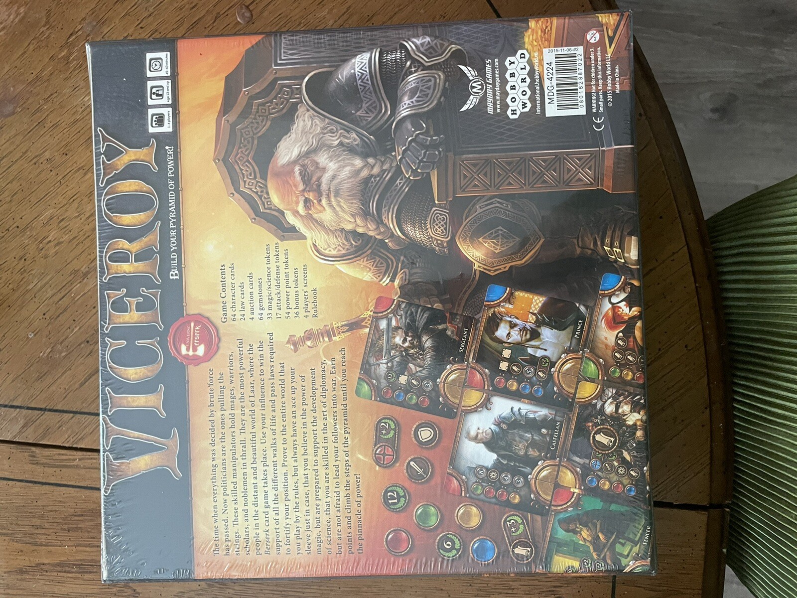 VICEROY Game board by Mayday Games. New and factory sealed.