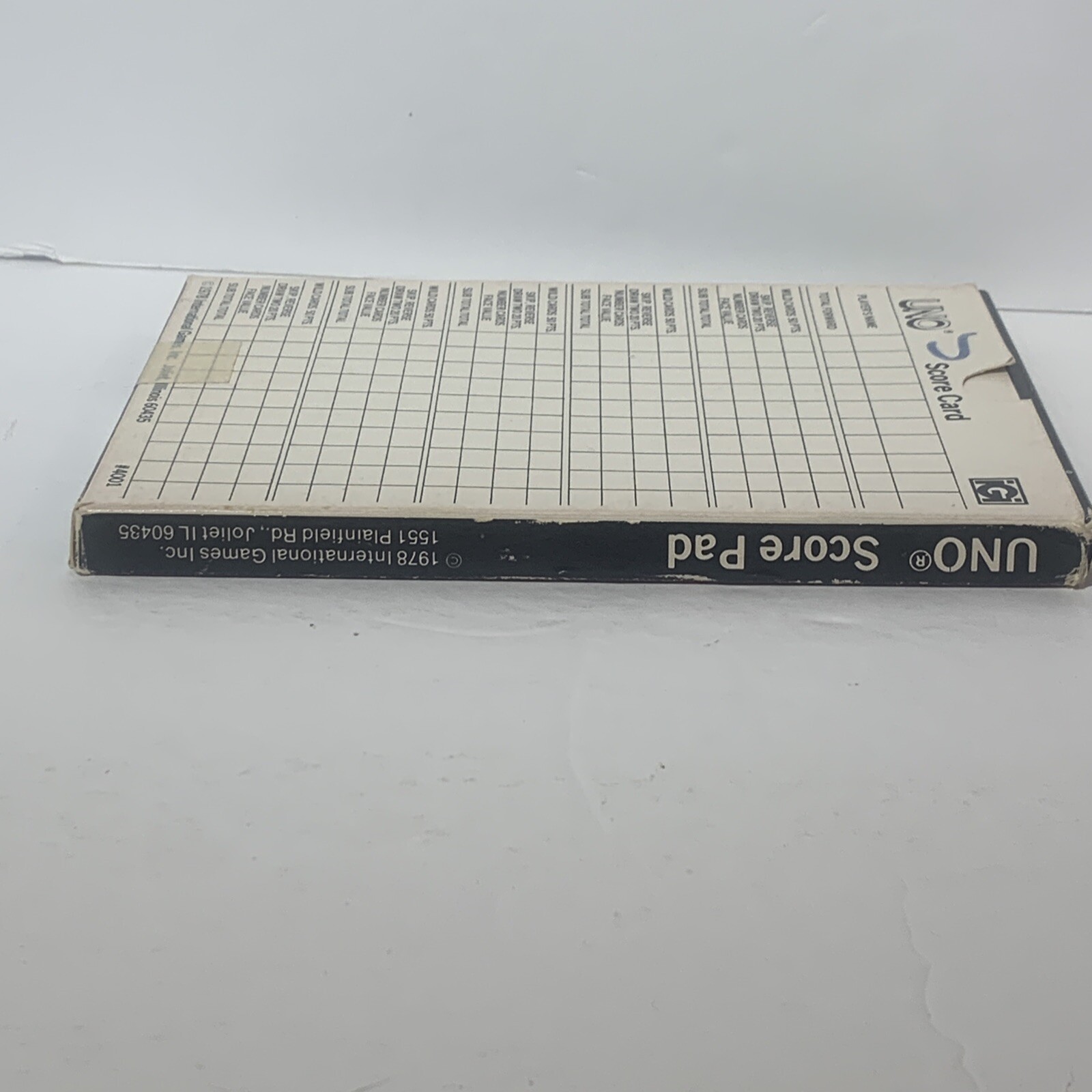 Uno Score Pad 100 Double Score Cards IGI 1978 with box #4001 Vintage