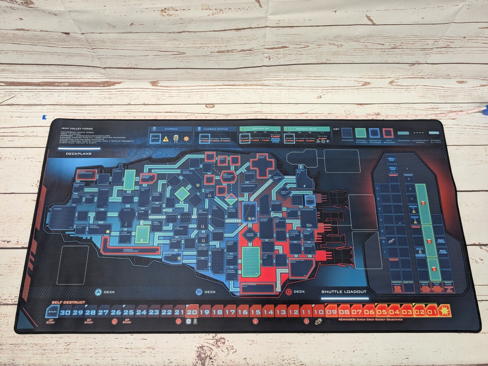 Hall or Nothing Lifeform Alien Board Game Base Dragons Domain 13th Passenger Mat