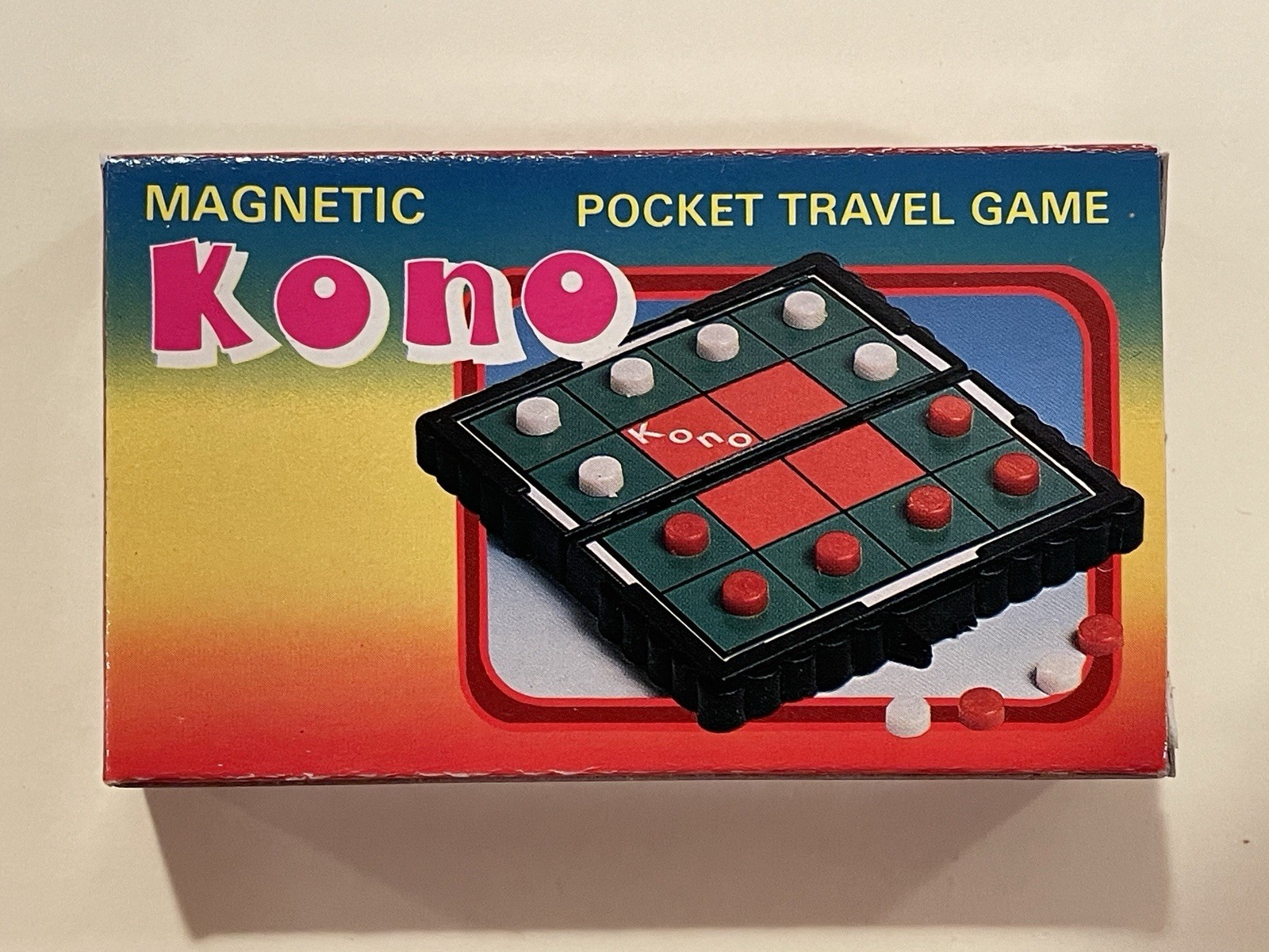 Vintage Mini Magnetic Travel Game Kono Theme Pocket Game