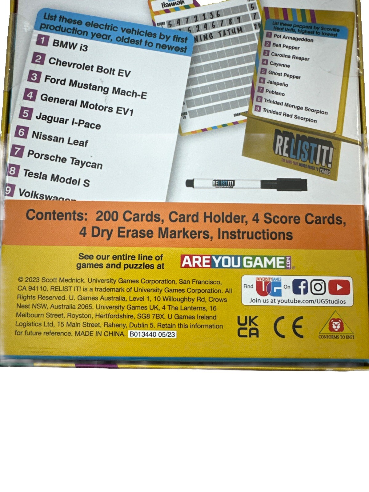 University Games Relist It Family Party Game for Ages 12 and Up, 2 to 4 Player