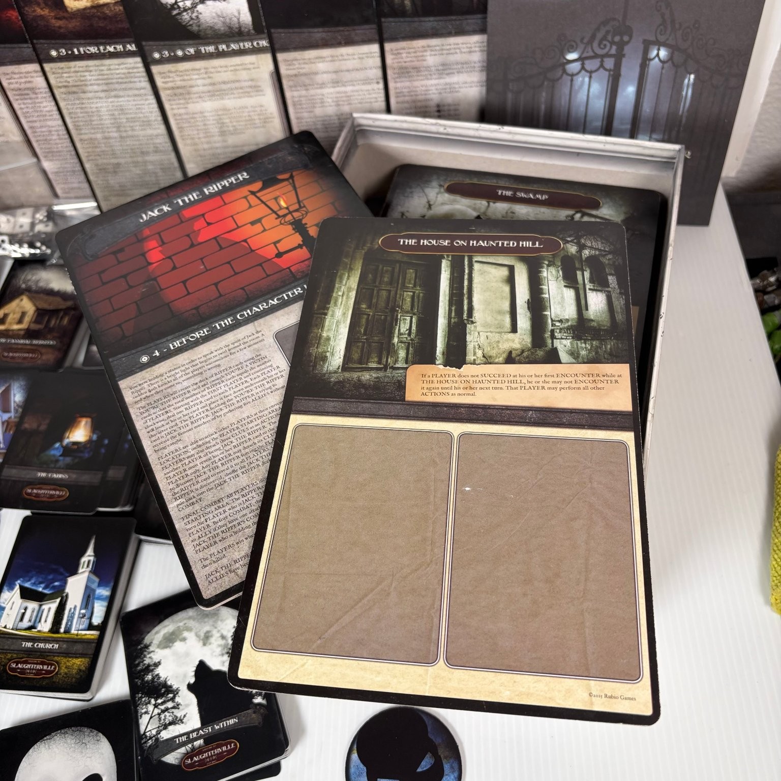 Welcome to Slaughterville Kickstarter Complete All Expansions Horror Board Game