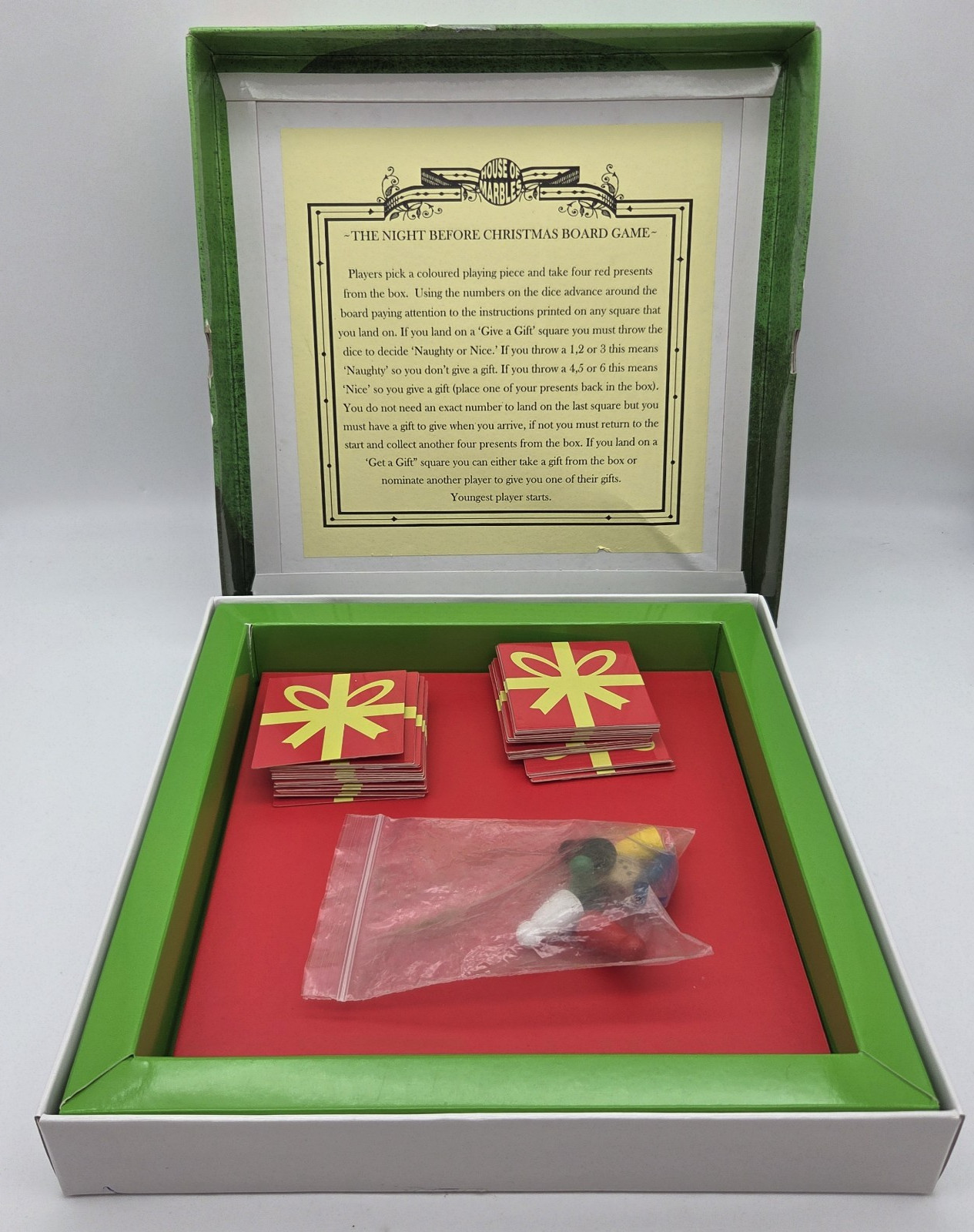 The Night Before Christmas Board Game House Of Marbles Complete- Quick Shipping