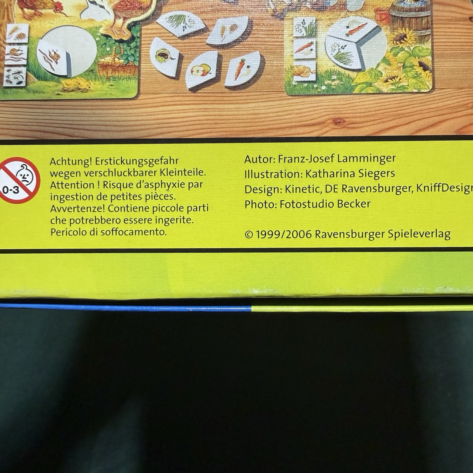 2006 Ravensburger German Tiere Futtern – Feed Animals Game Complete