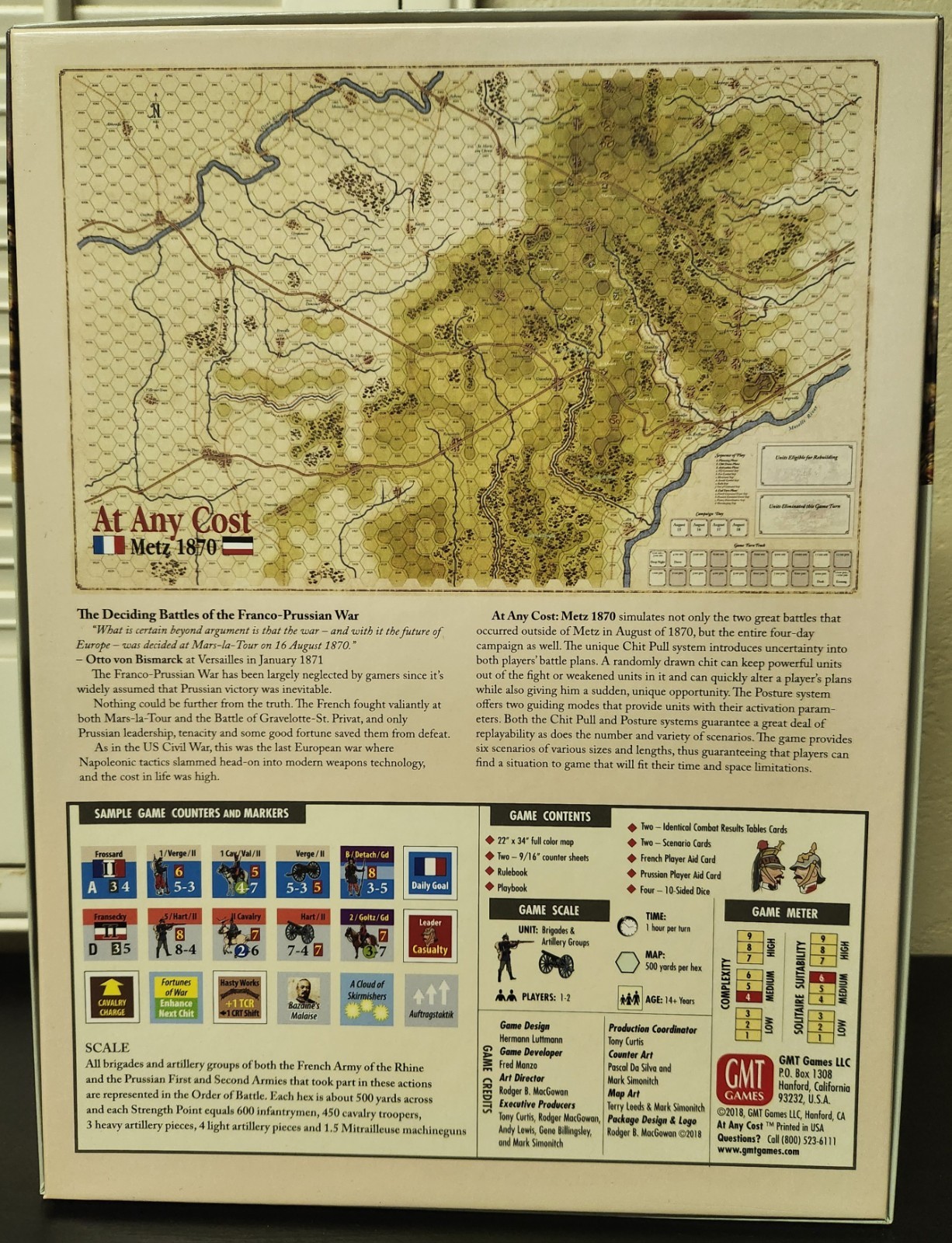 At Any Cost: Metz 1870 War Board Game (2018) – GMT Games