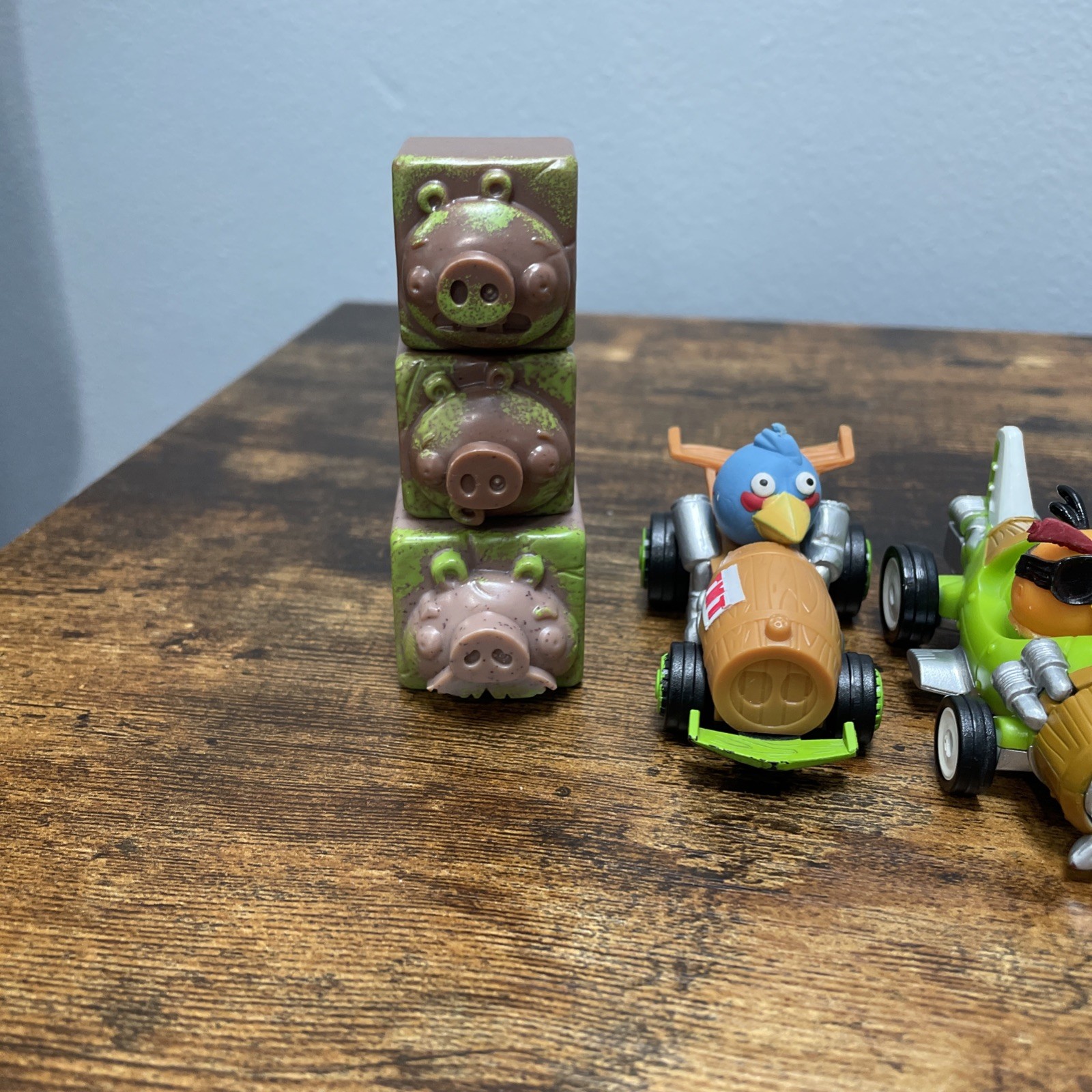 Angry Birds Go Jenga Game Terence Bubbles Chuck Kart Racer Lot Removable Heads