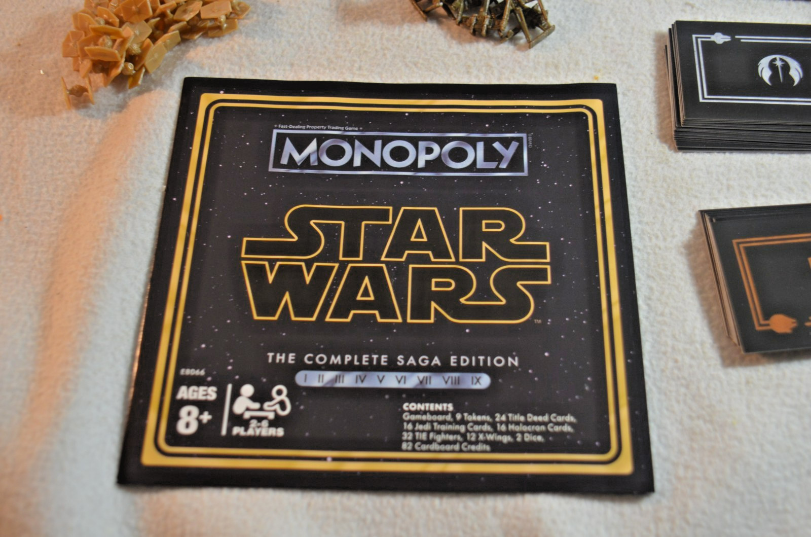 Monopoly Star Wars Board Game Saga Edition Ages 8-Up Complete