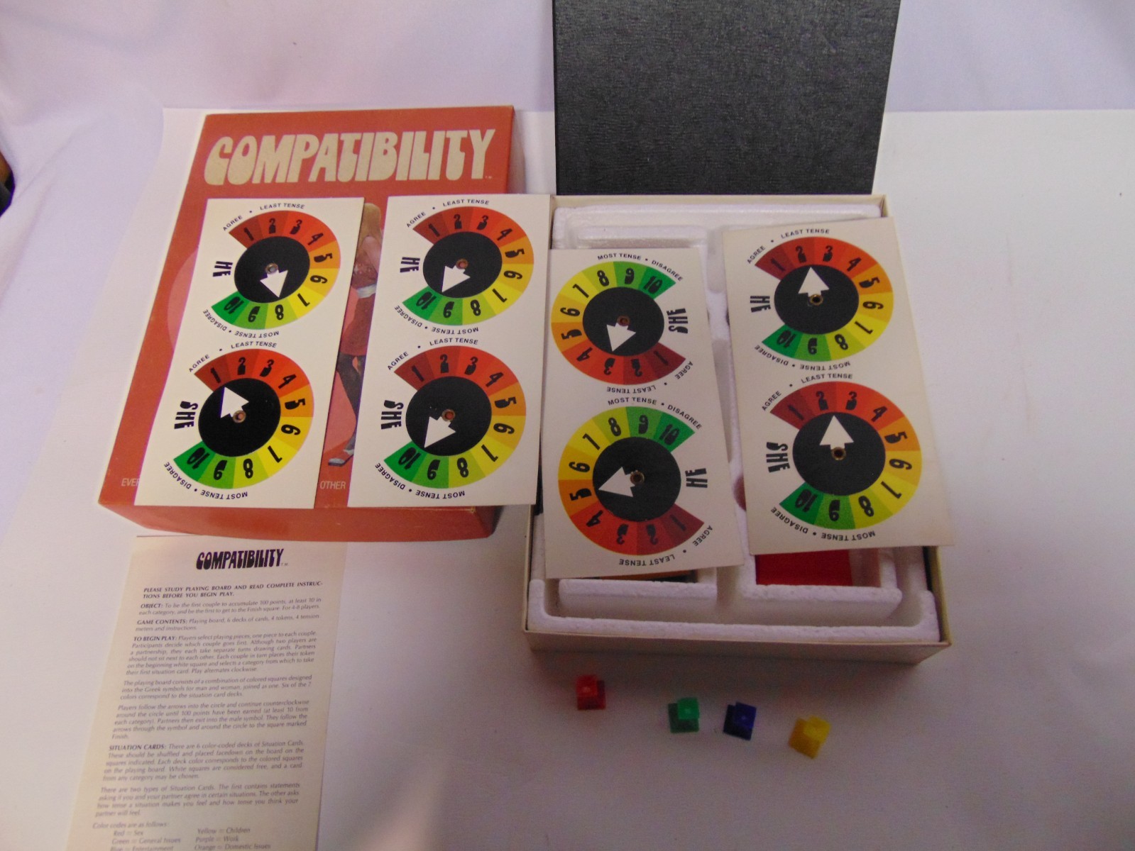1974 Reiss games Compatibility board game #161 complete in box USA