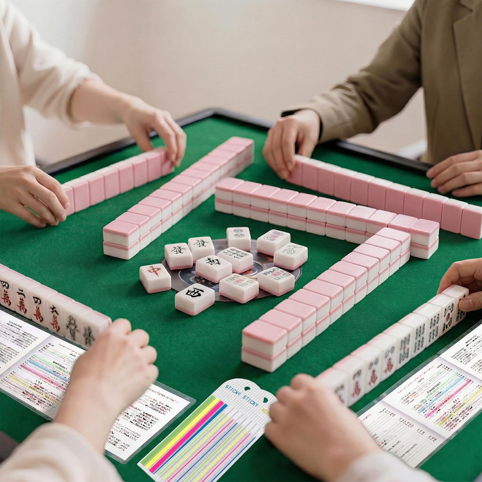 320 PCS Mahjong Card Highlighter Tape, American Mahjong Cards Rule Helper Lin