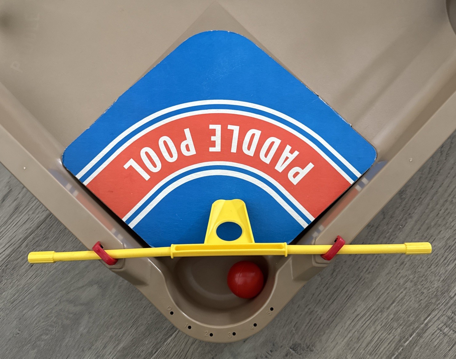 Paddle Pool Milton Bradley Board Action Ball Game Original Box 1970’s Read Below