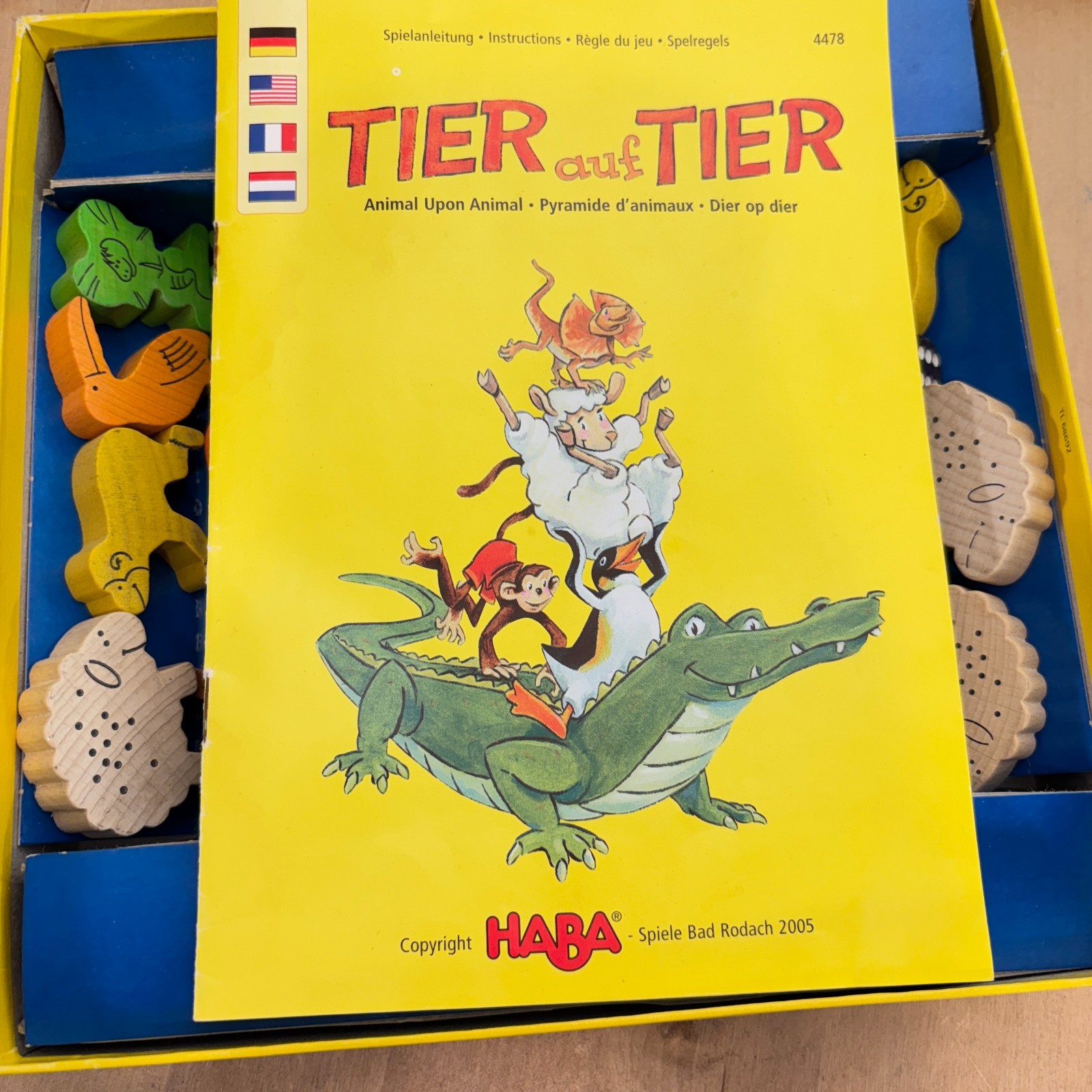 Tier Auf Tier Game Haba 2006 Wooden Stacking Game Animal Upon Animal