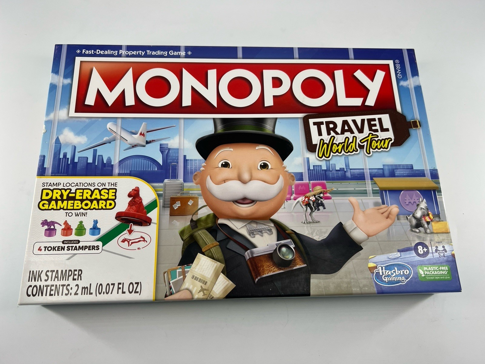 Monopoly Travel World Tour Board Game Hasbro Gaming Parker Brothers New Sealed