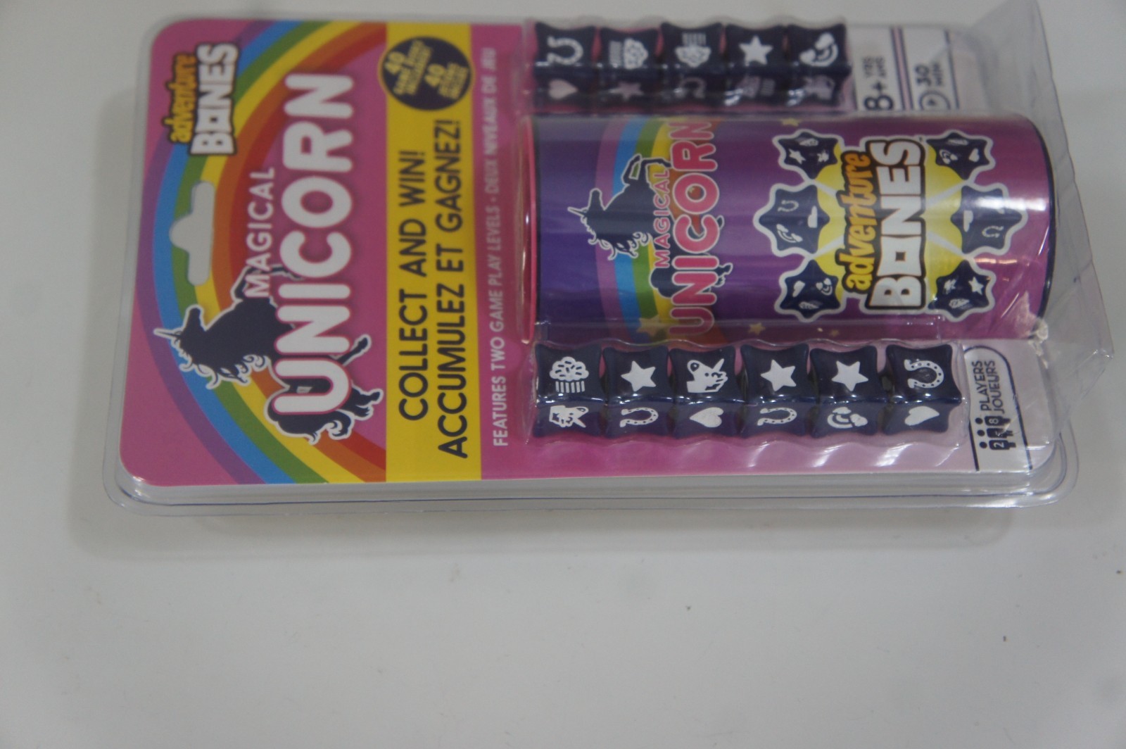 BRAND NEW Adventure Bones Magical Unicorn Dice Game Aquarius w/ Travel Container