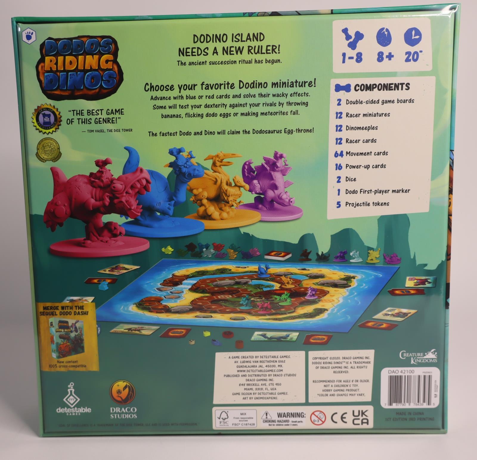 Dodos Riding Dinos Base Game Kickstarter by Draco Games SEALED