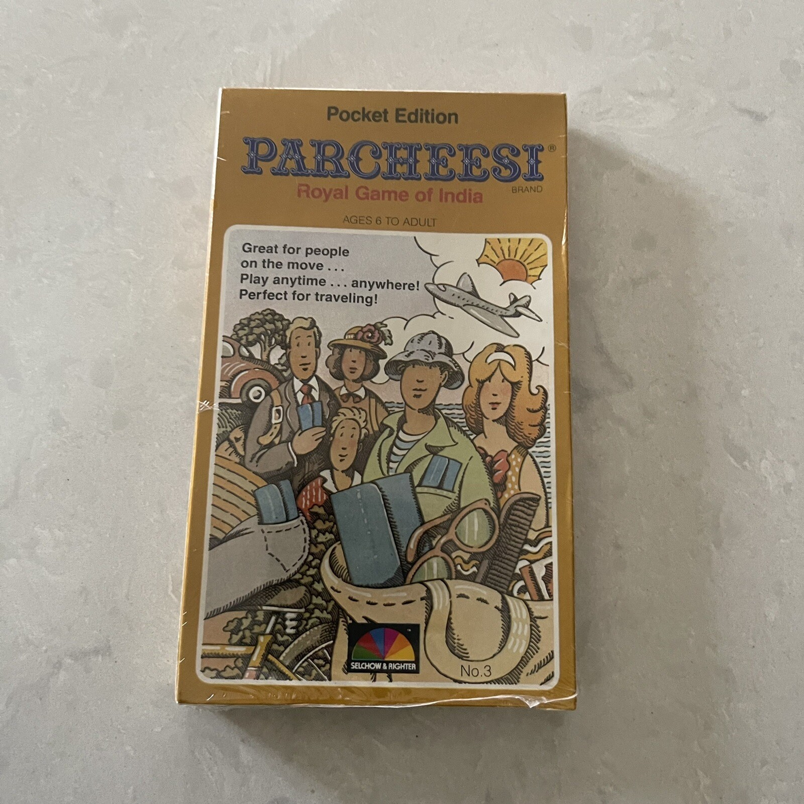 NEW Vtg Selchow & Righter Parcheesi Pocket Edition SEALED 1980