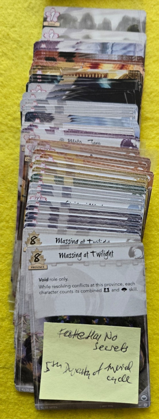 Legend of the Five Rings LCG Imperial Cycle Full Set. SHIPS FREE!!!