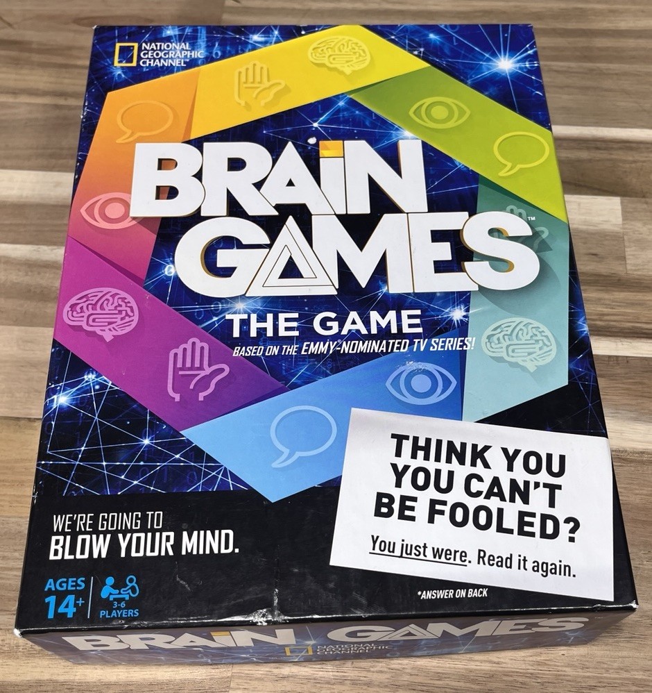 NatGeo Brain Games Board Game – Inspired By Emmy-Nominated TV Series New Sealed