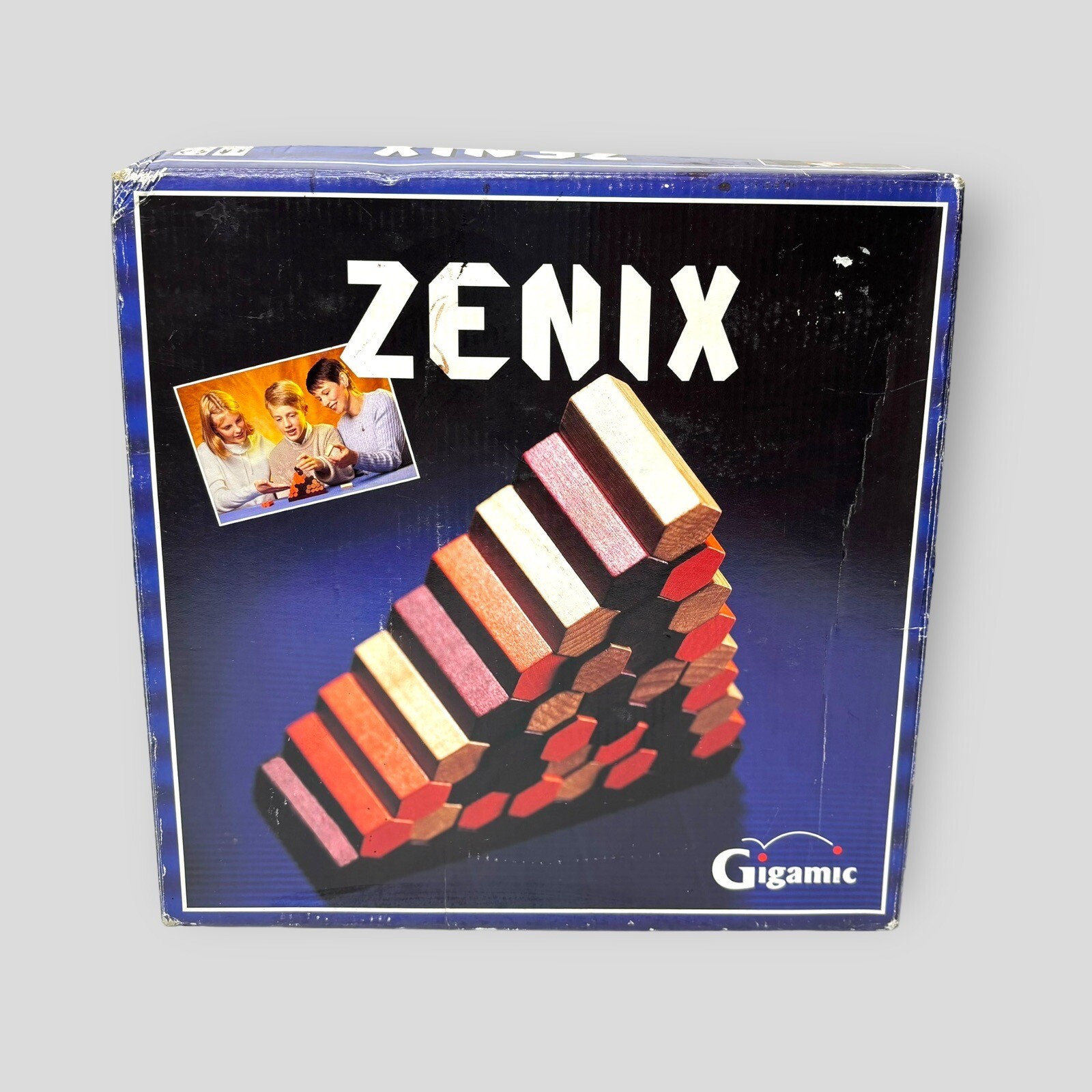 Zenix Wooden Stacking Party Board Game Gigamic 2000 Vintage France COMPLETE