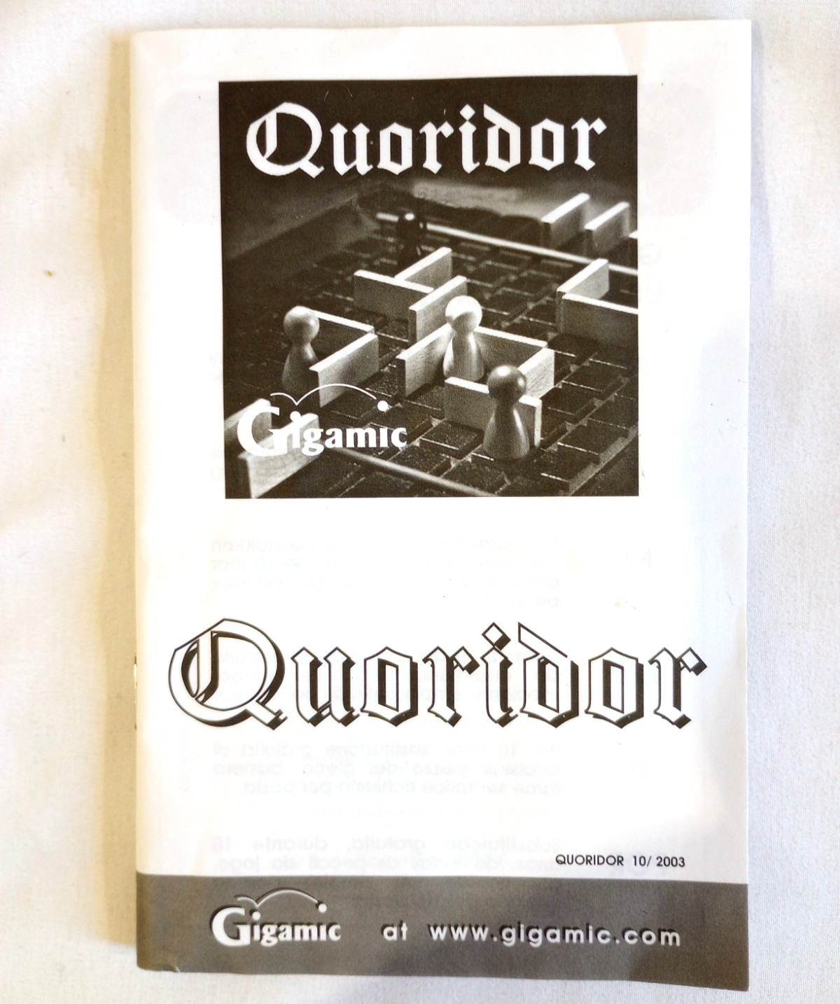 Quoridor Board Game, Award Winning, Complete