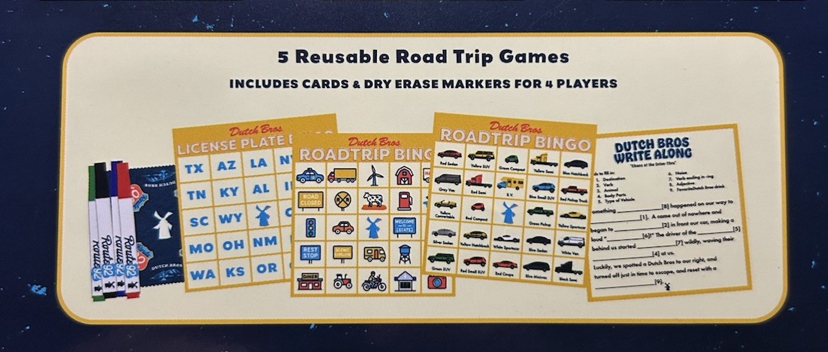 NEW Exclusive Dutch Bros Road Trip 92 Game Set and Set Of Markers
