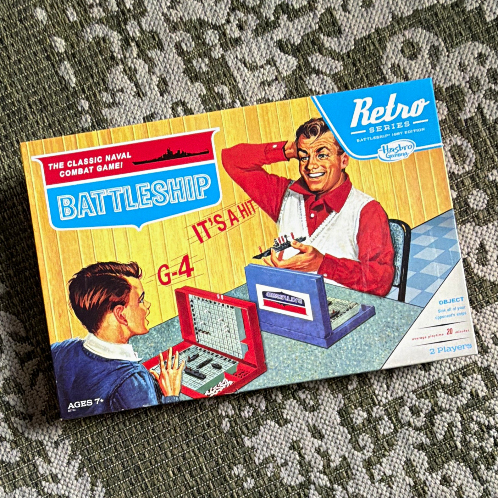 Hasbro Gaming Battleship Retro Series Board Game, 2 Players, Ages 7+