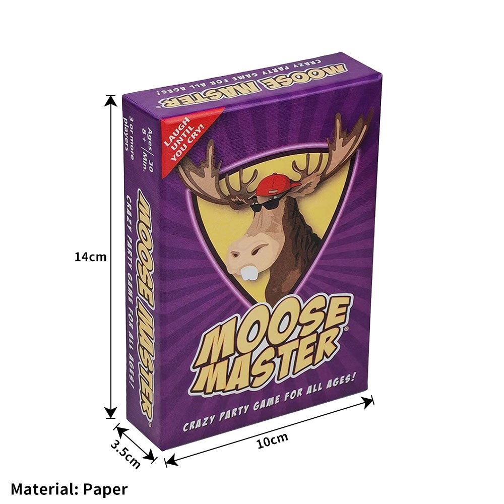 Moose Master Card Game,Crazy Party Game for All Ages,3-10 Players,Board Game JQ