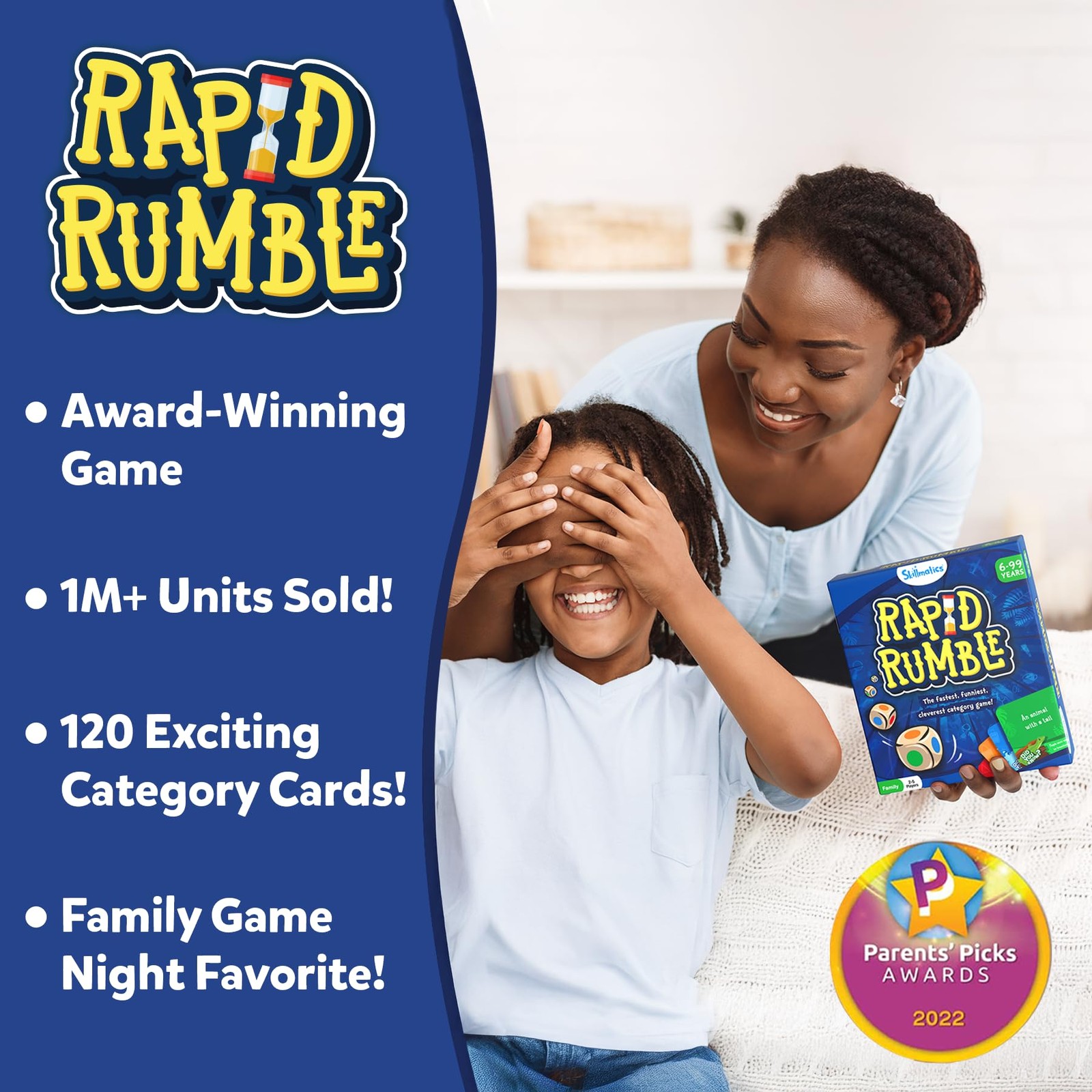 Fast Paced Family Board Card Game for Kids Teens Adults Ages 6 and Up
