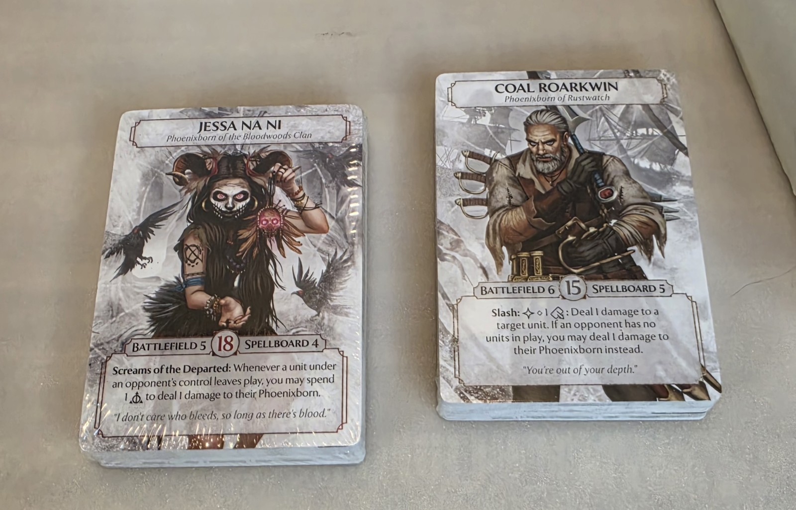 Ashes Reborn: Rise of the Phoenixborn Board Game by Plaid Hat Games Open Box