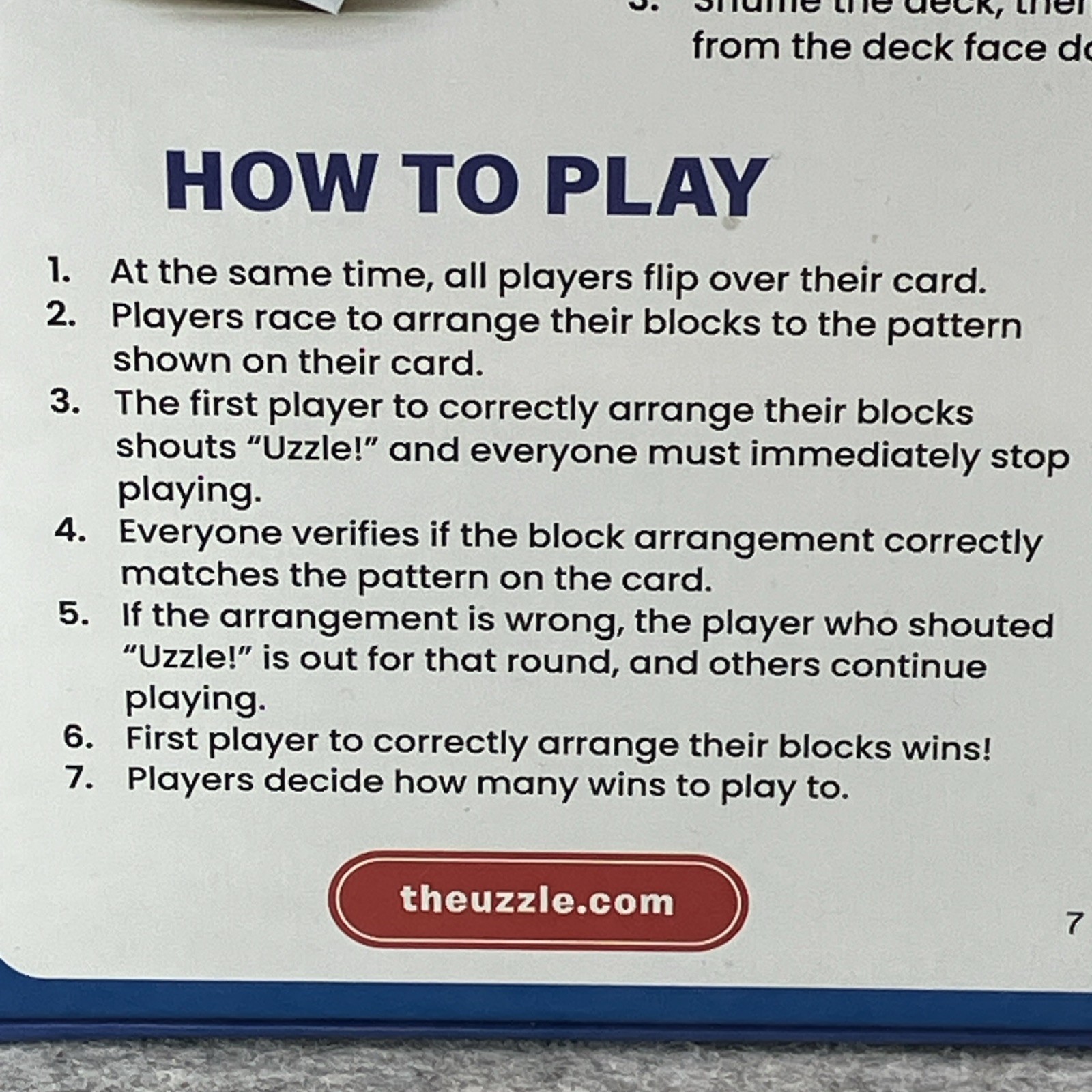 The Uzzle Board Game Family Block Puzzle Children & Adults Brand New & Sealed