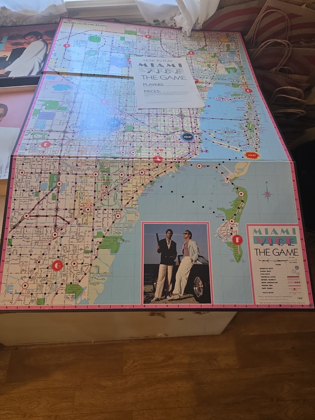 Miami Vice Miami Vice: The Game Strategy Board Game 2-4 Players 10+
