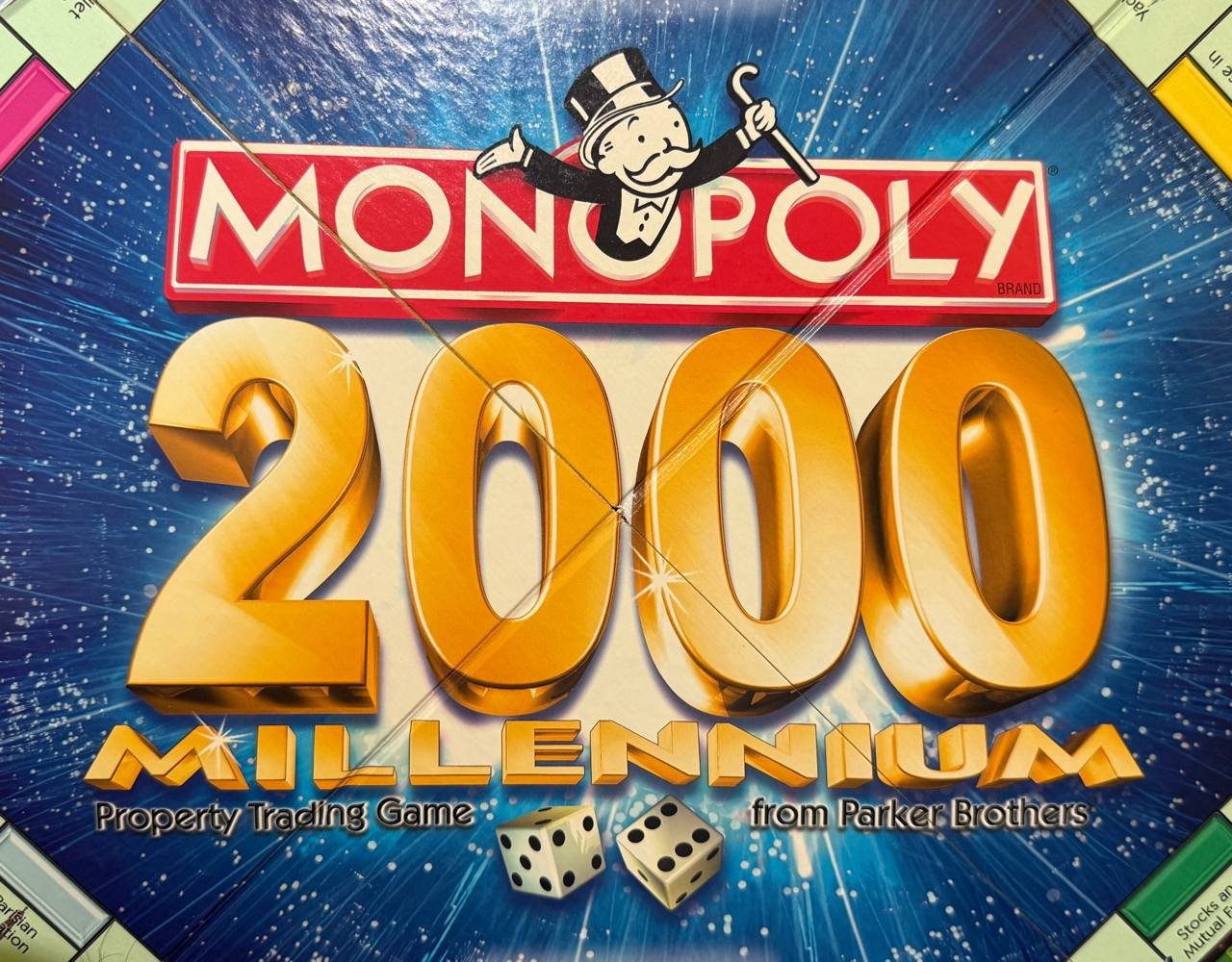 Monopoly 2000 Millennium Board Game Parker Brothers Hasbro Read LV