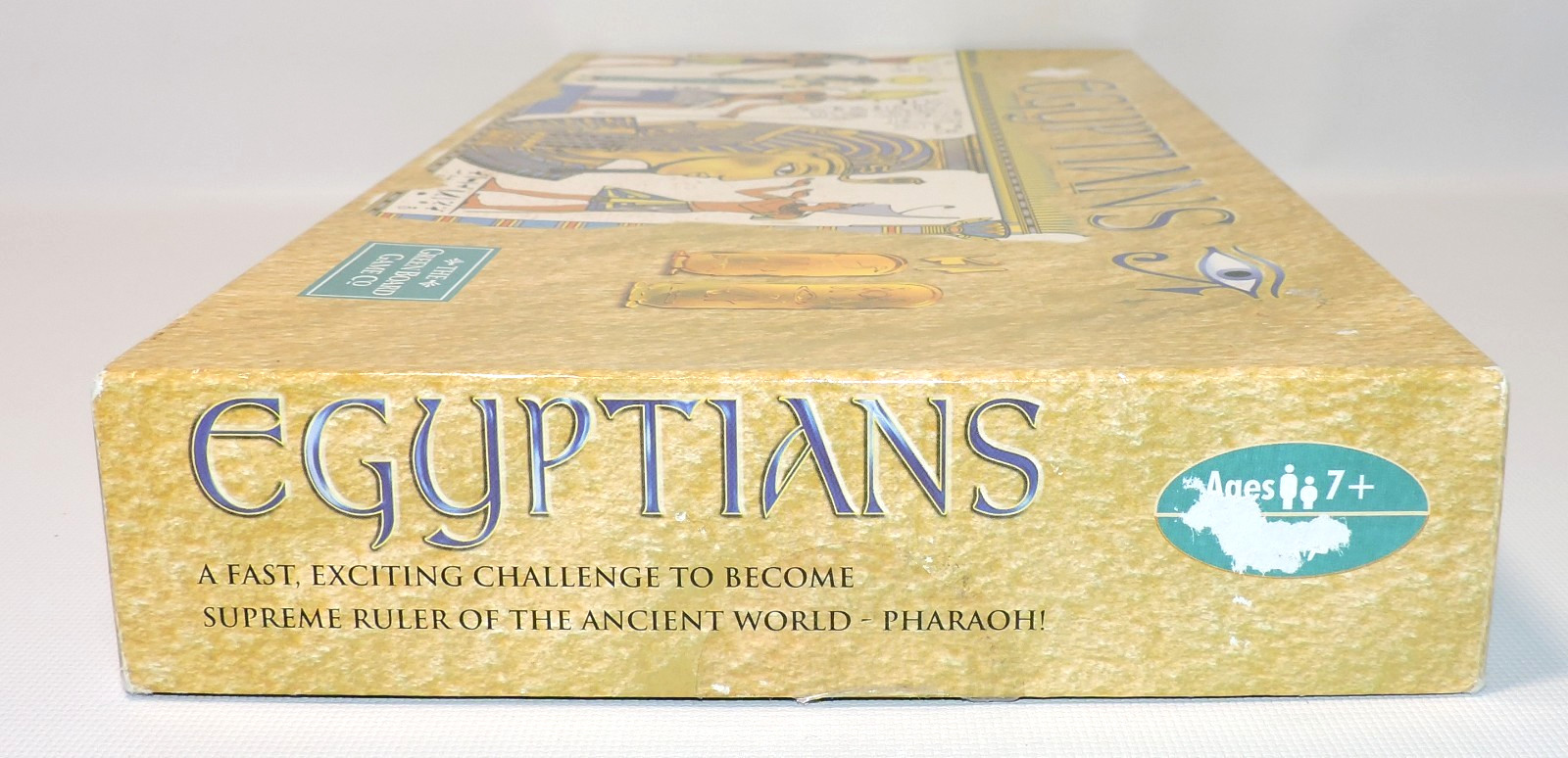 VTG Egyptian Board Game 100% COMPLETE Educational History Trivia, Green Board Co