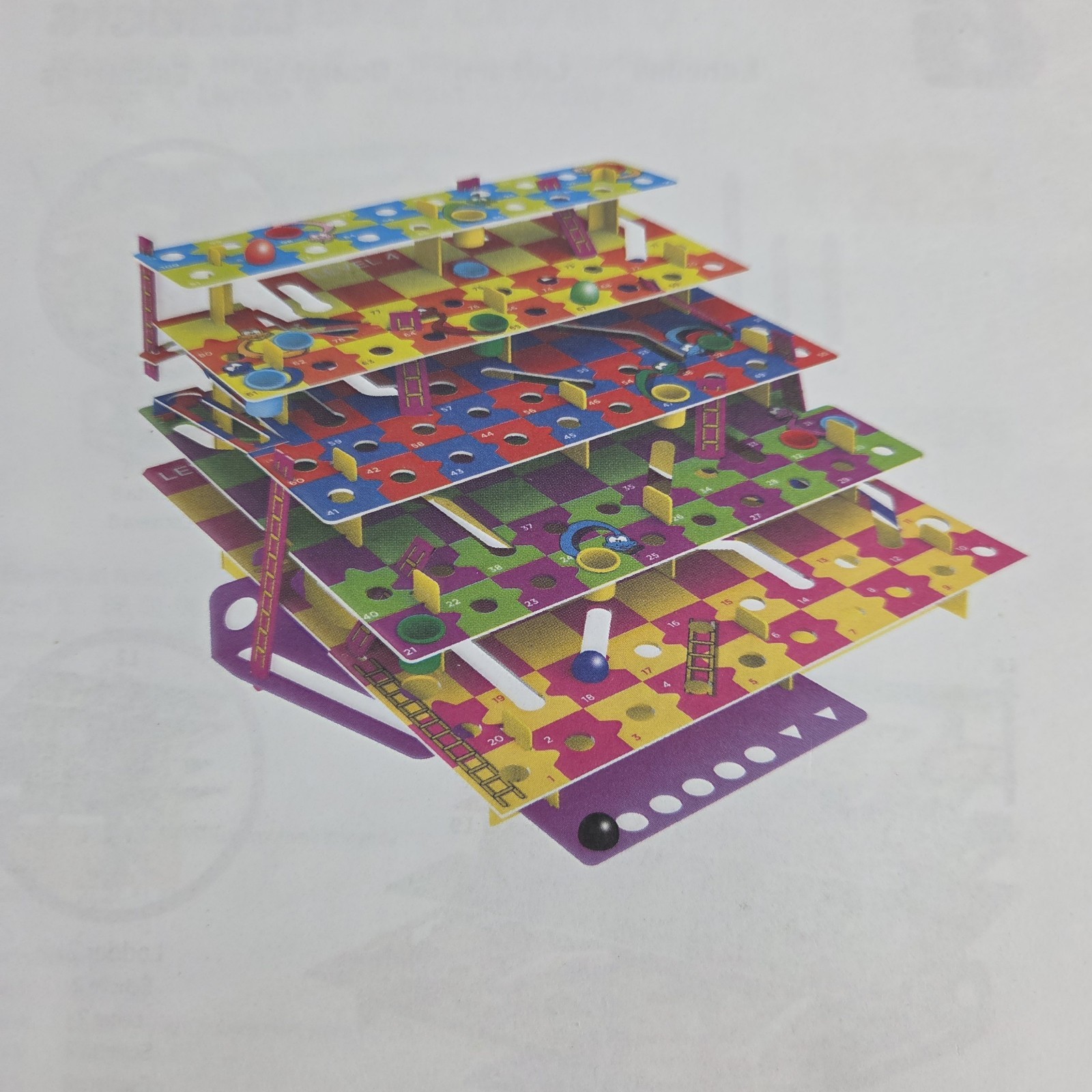 Multi-Level 3D Snakes And Ladders Board Game Happy Puzzle Company 2021 Complete