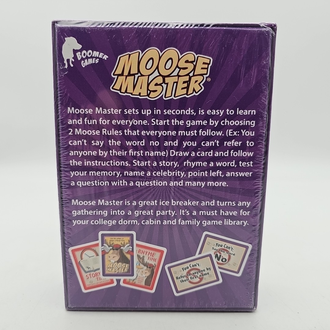 Moose Master Crazy Party Game Laugh Until You Cry Fun For All Ages Torn Seal