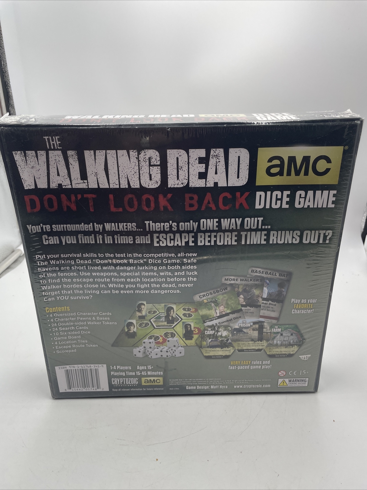 AMC The Walking Dead Don’t Look Back Dice Board Game New Sealed