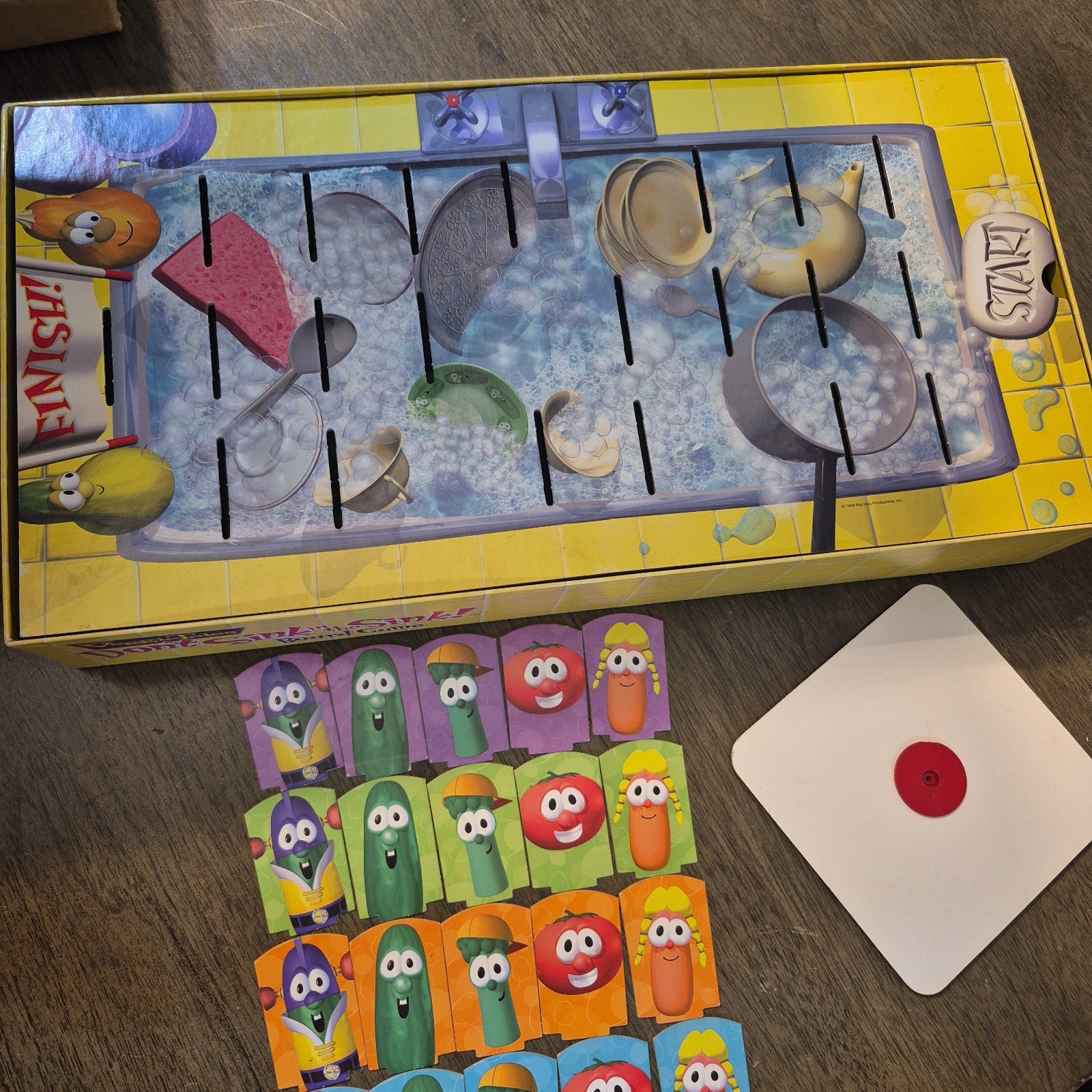 Vtg “Don’t Sink in the Sink!” VeggieTales Board Game 100% Rare READ