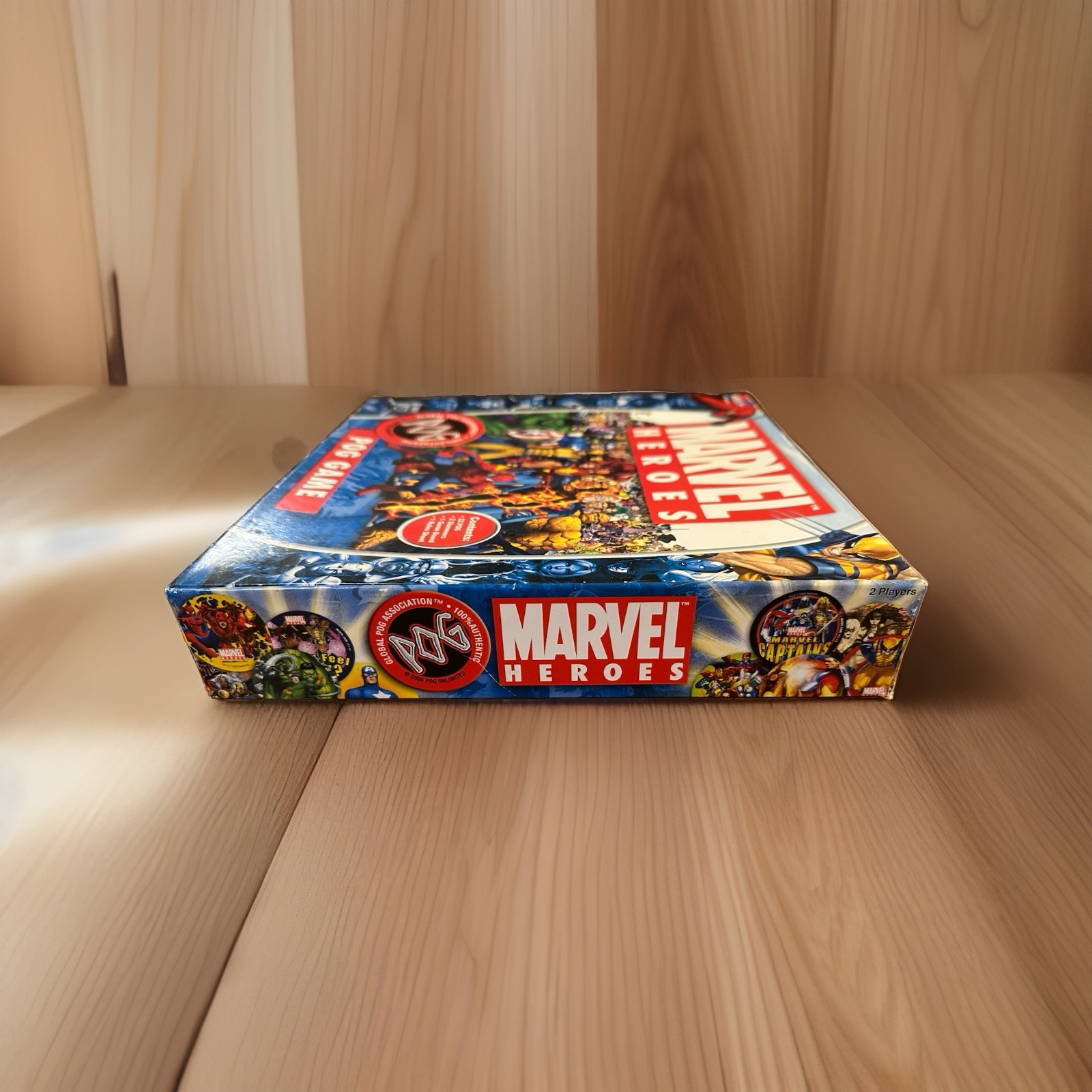 Marvel Heroes POG Game 2006 STACK’EM and SLAP’EM With Extra POGs COMPLETE