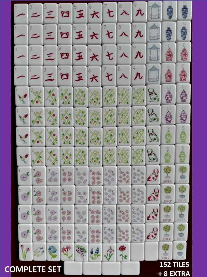 PASTEL PURPLE 4 Layer Acrylic Mahjong Tiles American Set 160 Tiles US SELLER!