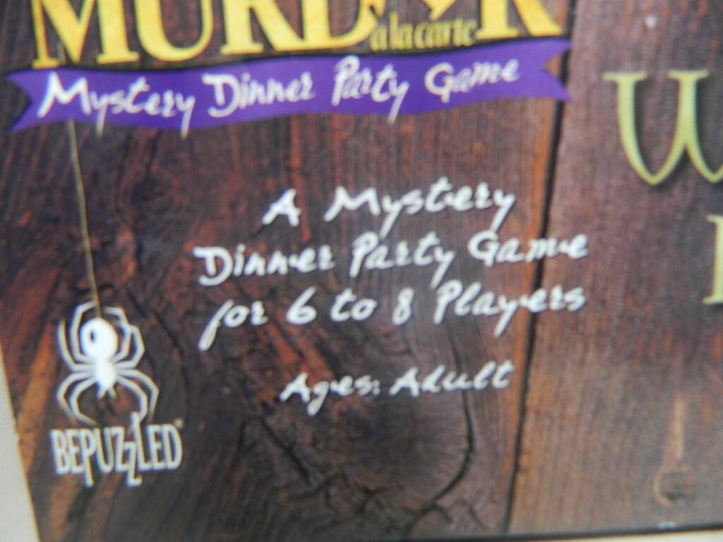 Murder a la Carte – A Taste for Wine & Murder Complete Adult Dinner Party Game
