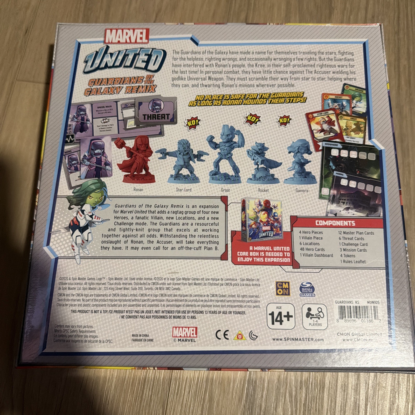 New Marvel United Lot of 6 Kickstarter Expansions CMON SPIN MASTER