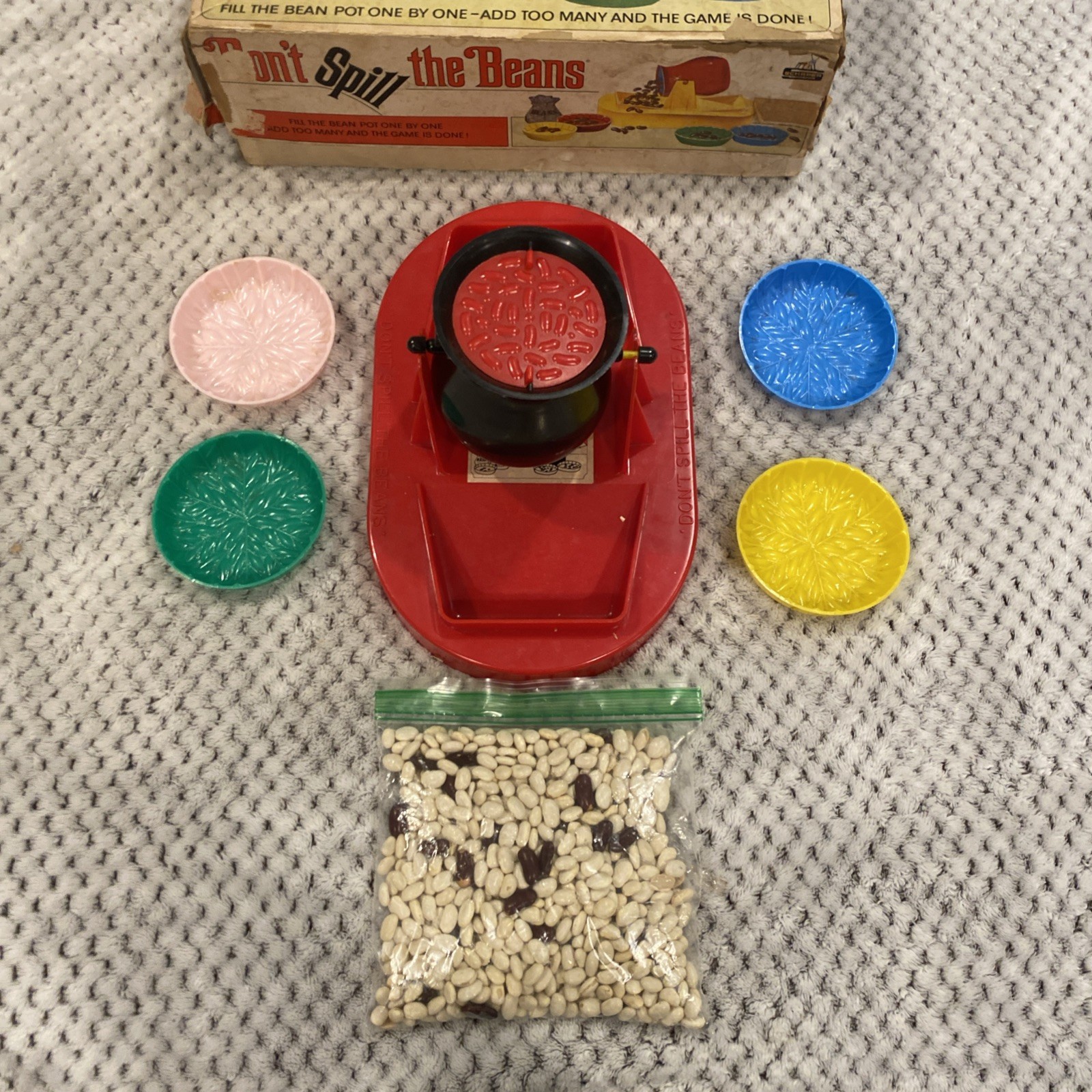 Don’t Spill the Beans Game Fill the Bean Pot One By One Schaper Vintage Complete
