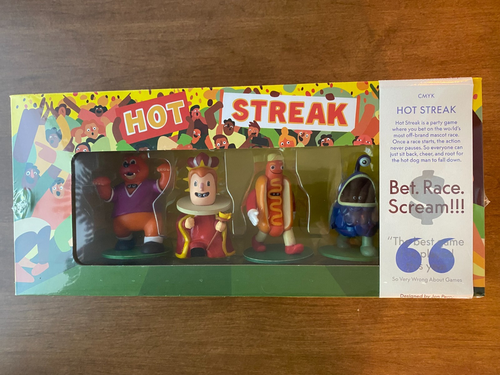 Hot Streak Party Board Game CMYK Racing & Betting Game 2–9 Players, Sealed